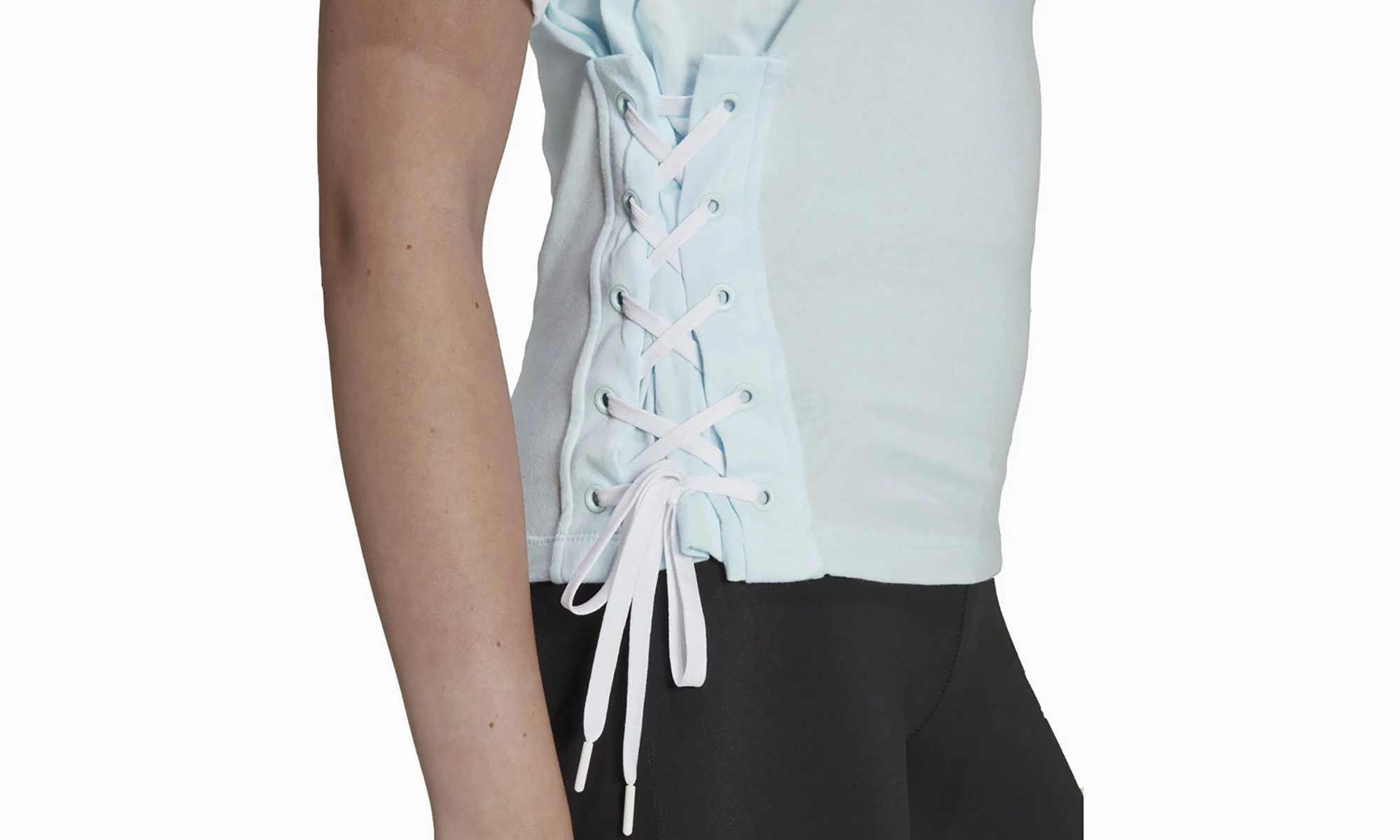 Laced T-Shirt "Almost Blue" MachineWashable Fabric