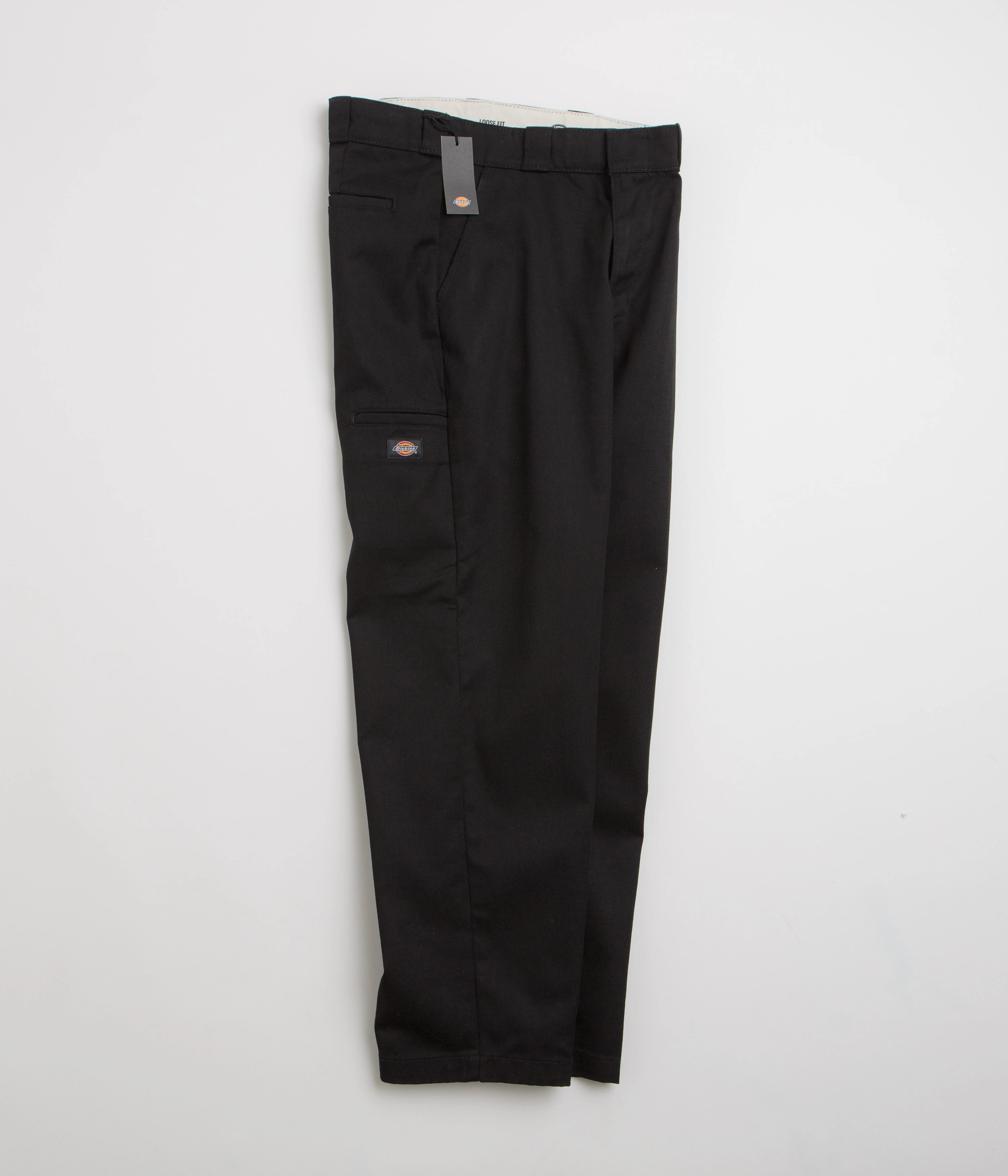 High Rise Design Classic Comfort Dickies Loose Multi Pocket Work Pants - Black
