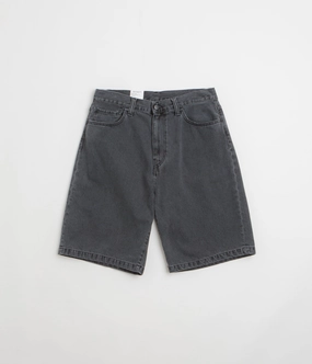 Smooth Flatlock Seams Compact Storage Pocket Carhartt Landon Shorts - Black Heavy Stone Wash