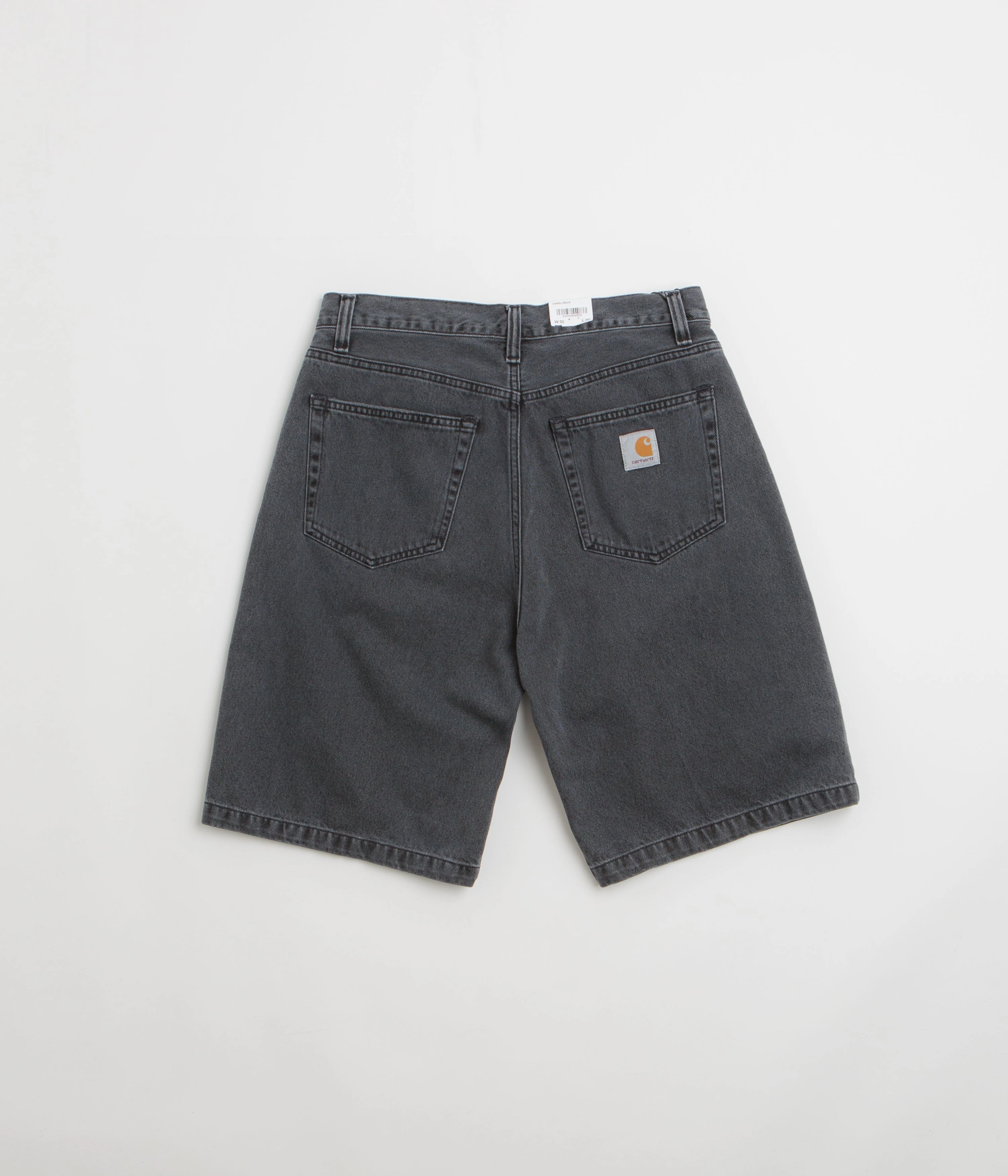 Carhartt Landon Shorts - Black Heavy Stone Wash Minimalist Style