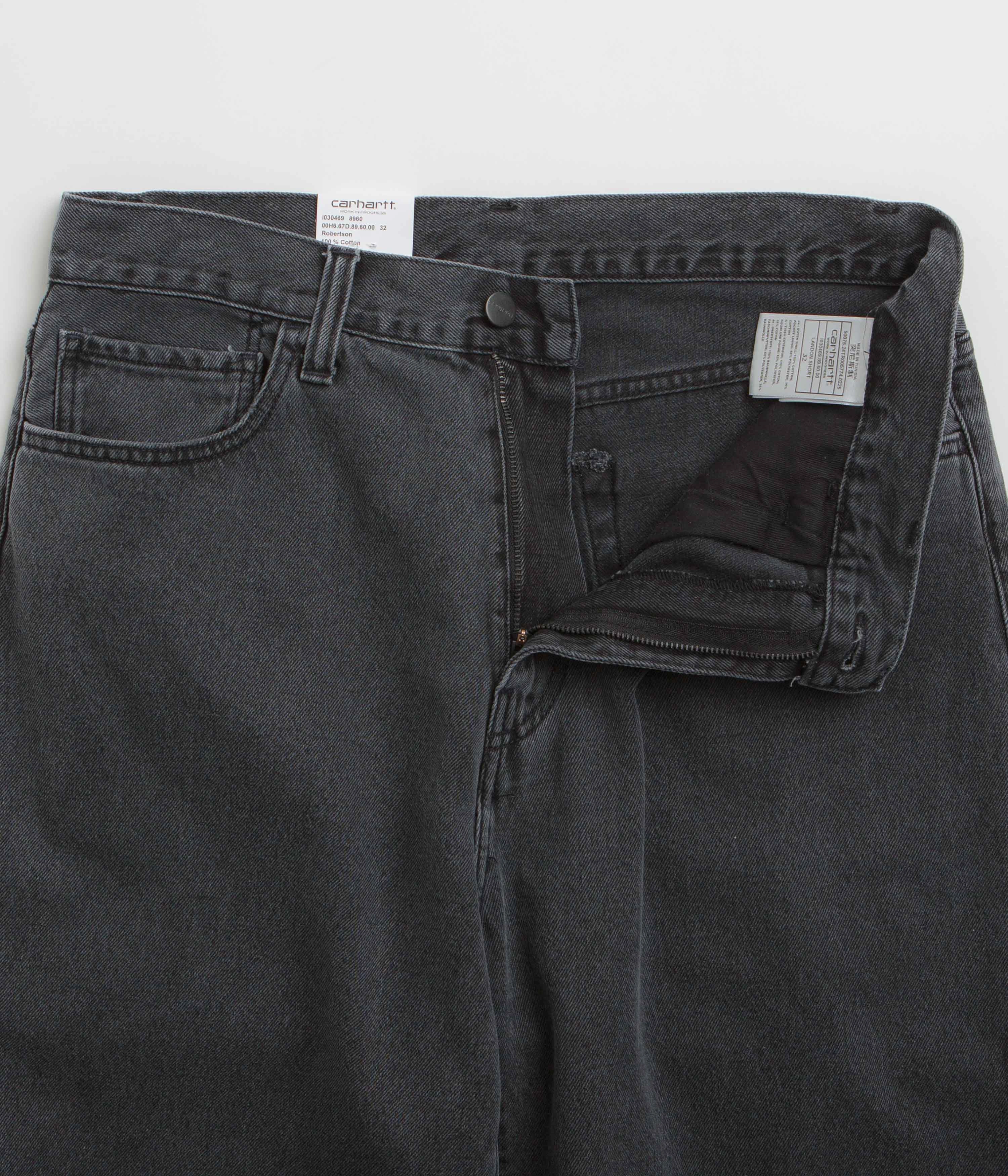 Stylish Comfort Carhartt Landon Shorts - Black Heavy Stone Wash
