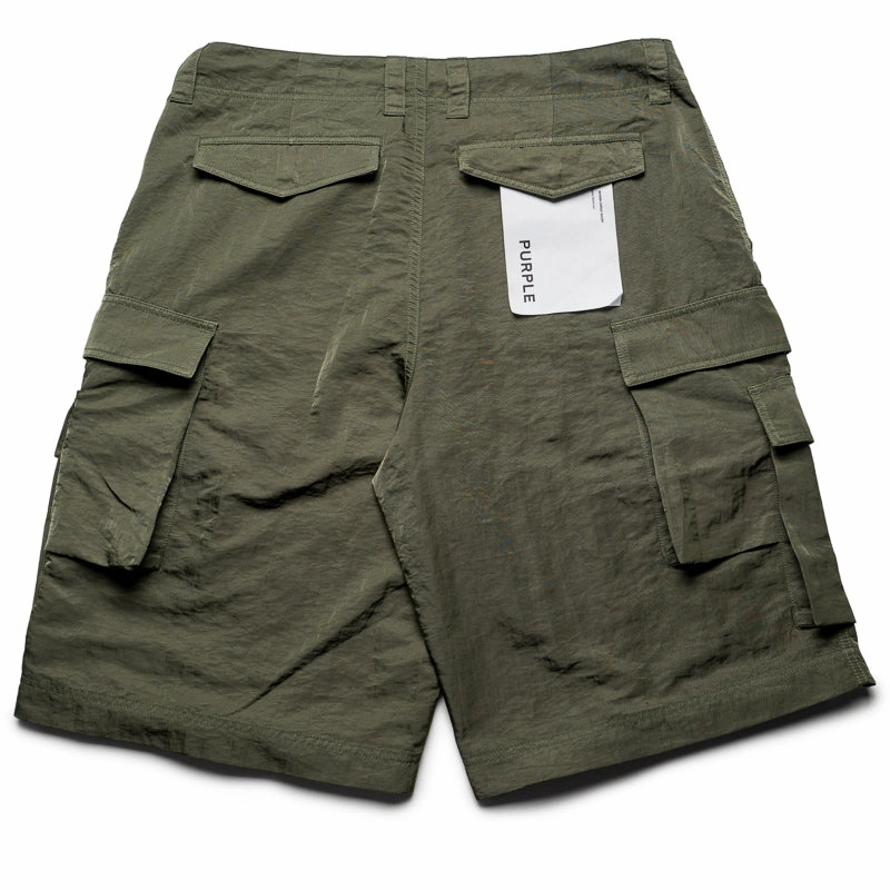 High-waisted Purple Brand Cargo Shorts - Green