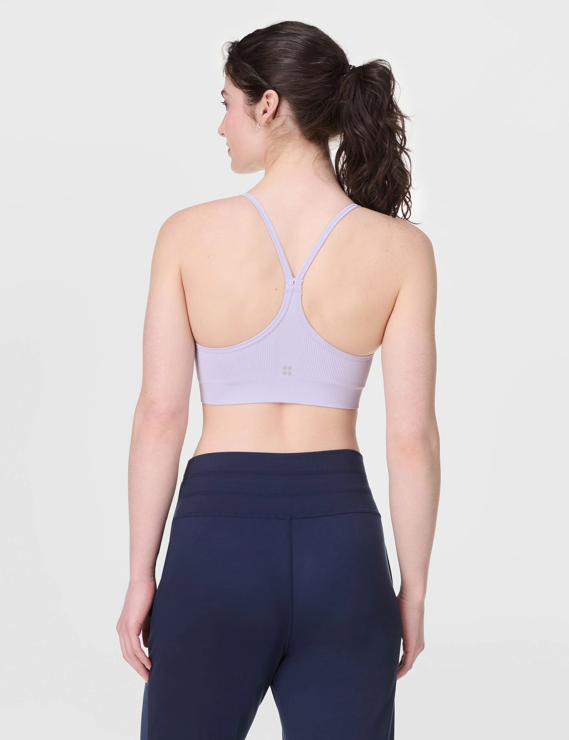 Easy Fastening Different sizes Spirit Restored Yoga Bra - Heather Purple