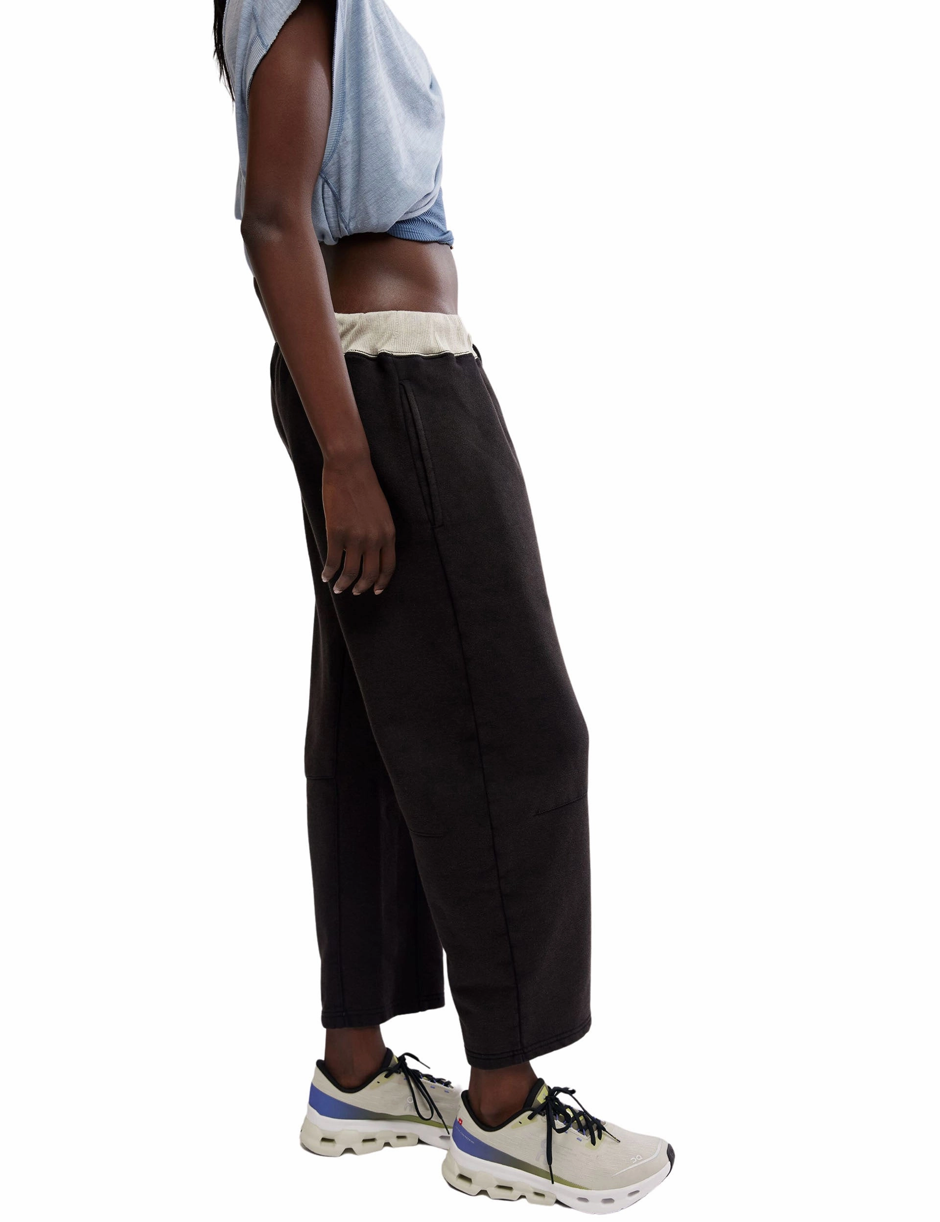 You Wish Pants - Black Elastic Waistband Design