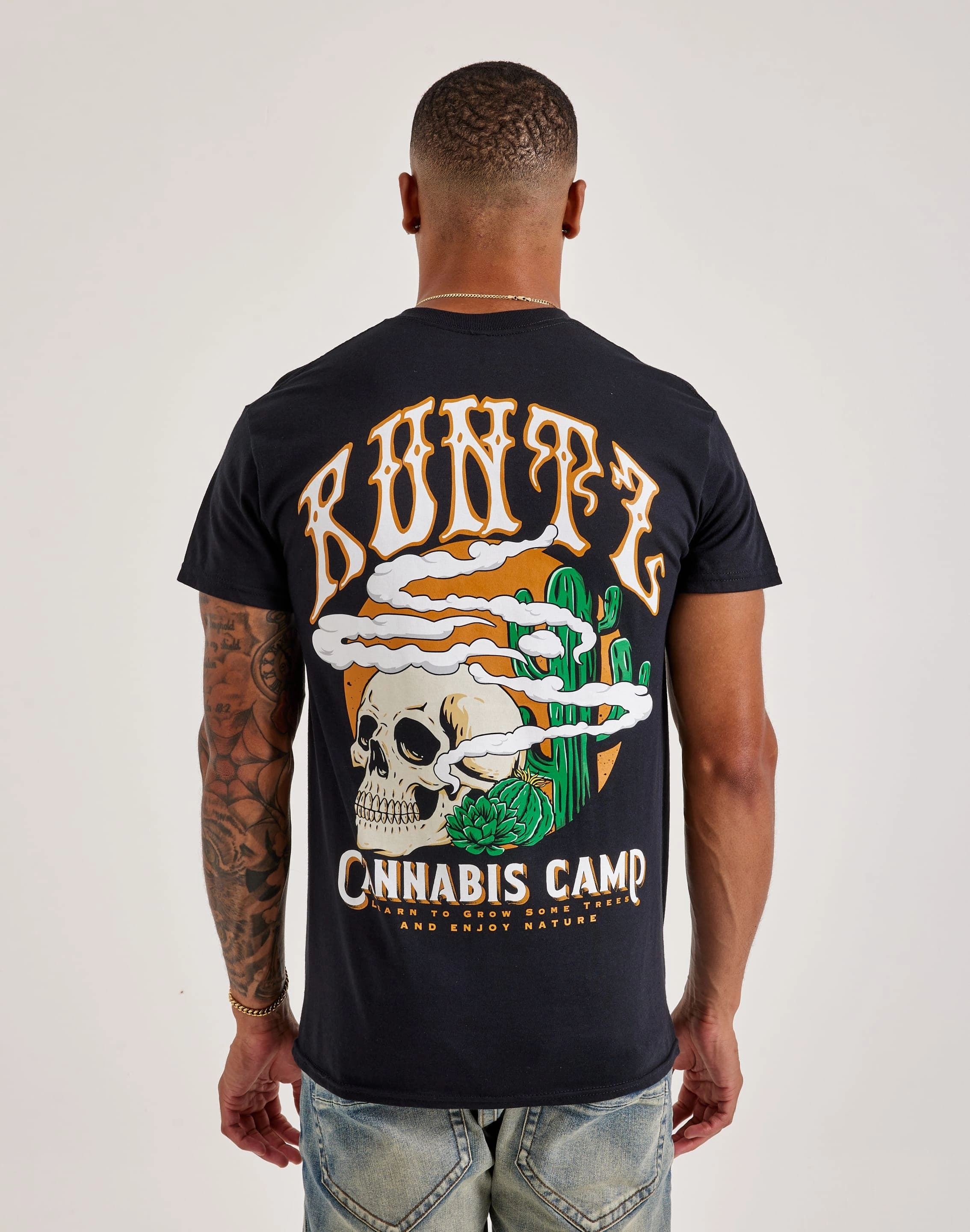 Runtz Camp Cannabis Tee StretchWaistband Mesh Glow