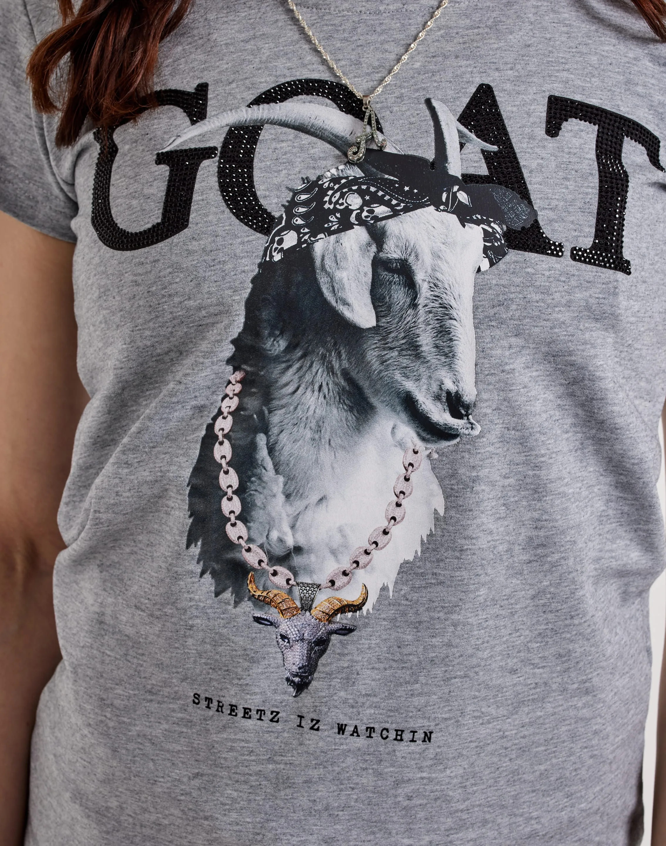 RecycledPolyester Streetz Iz Watchin Goat Tee