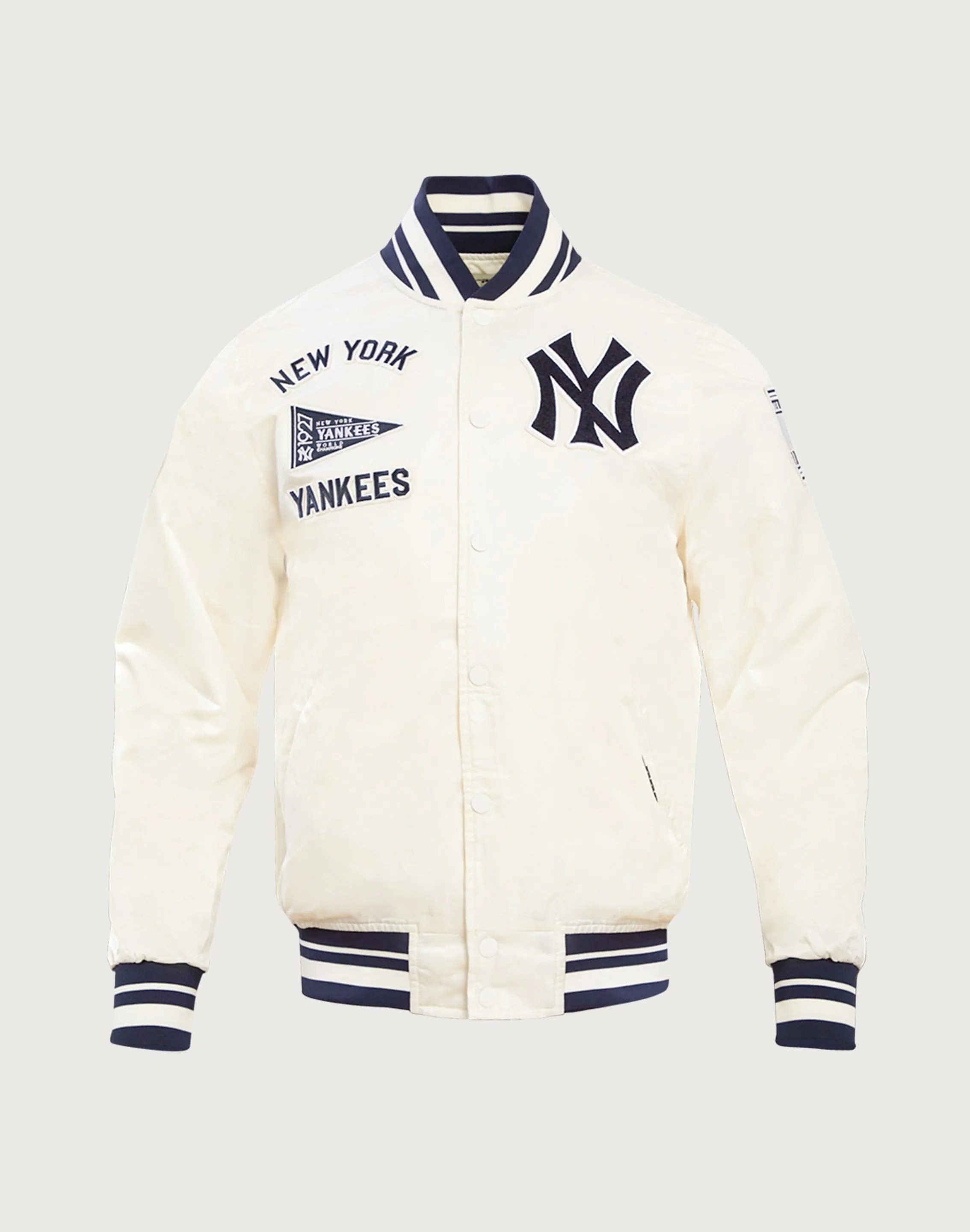 Pro Standard MLB New York Yankees Retro Classic Rib Satin Jacket Code Soul AllDayComfort