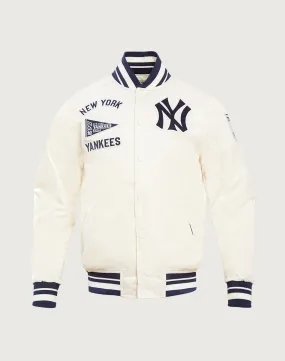 Pro Standard MLB New York Yankees Retro Classic Rib Satin Jacket Code Soul AllDayComfort