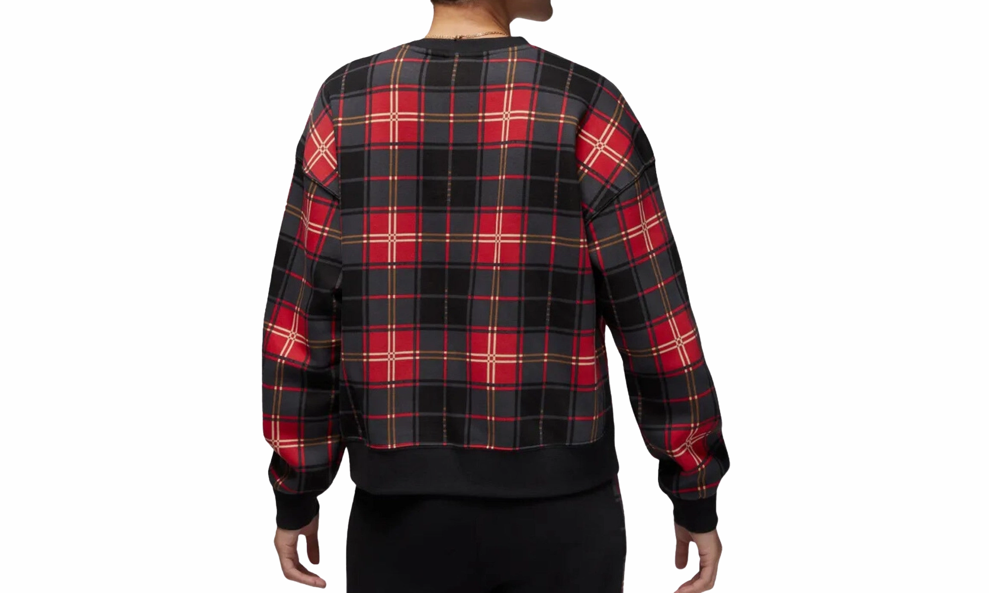 CompressionFreeCuffs Brooklyn Women's Fleece Crew Womens Style : Dv1996 "Fire Red/Dk Driftwood"
