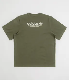 Adidas 4.0 Logo T-Shirt - Olive Strata Pockets
