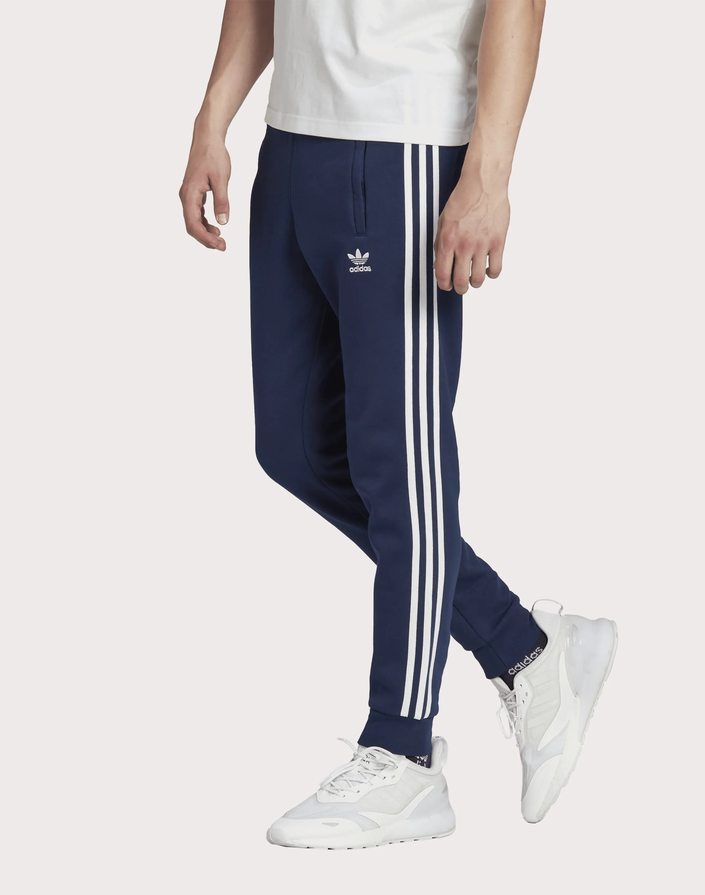 Adidas Adicolor Classics 3-Stripes Navy Joggers Zipper Closure