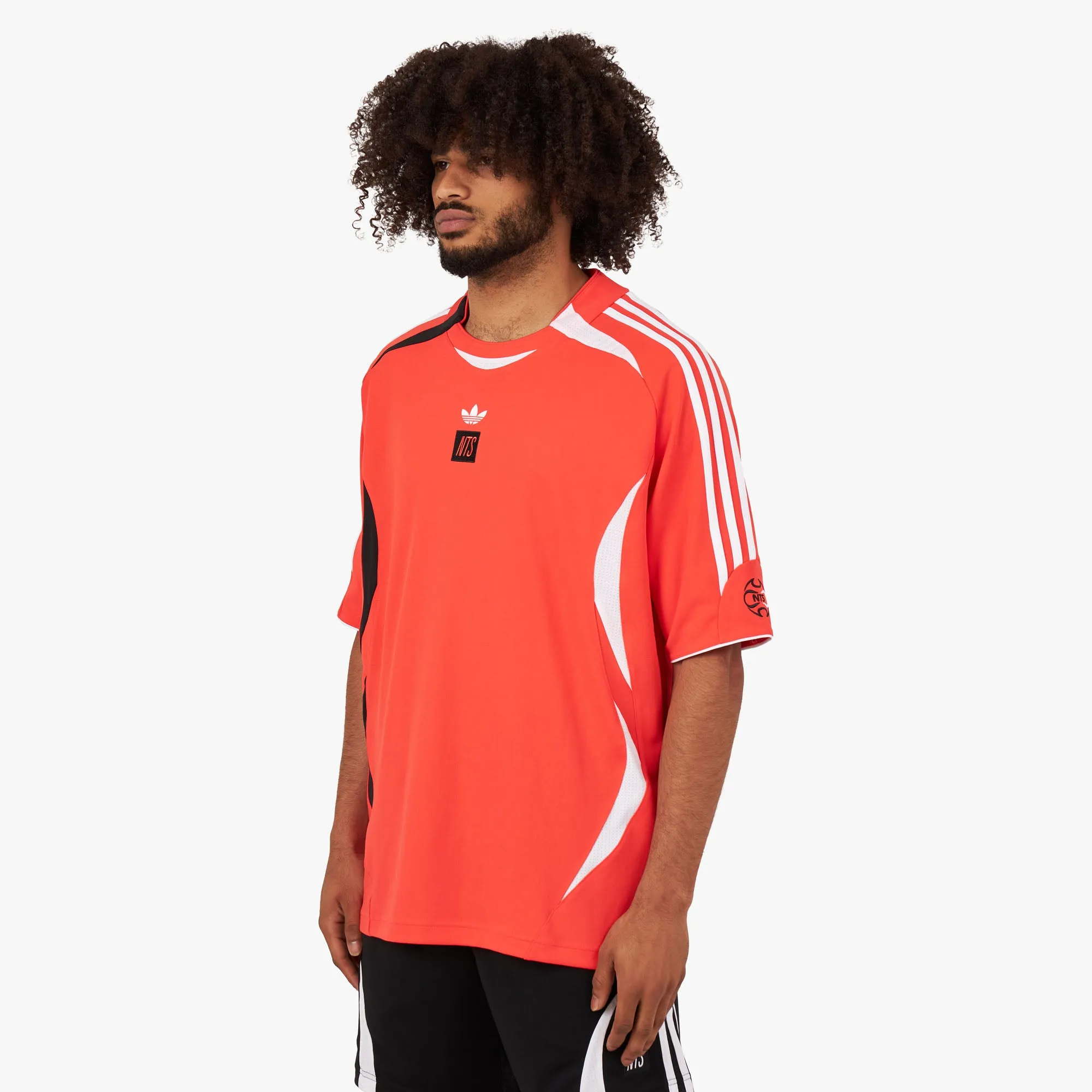 adidas Originals x NTS Radio Jersey Solar Red / Black - White Foldable Design Solid Color