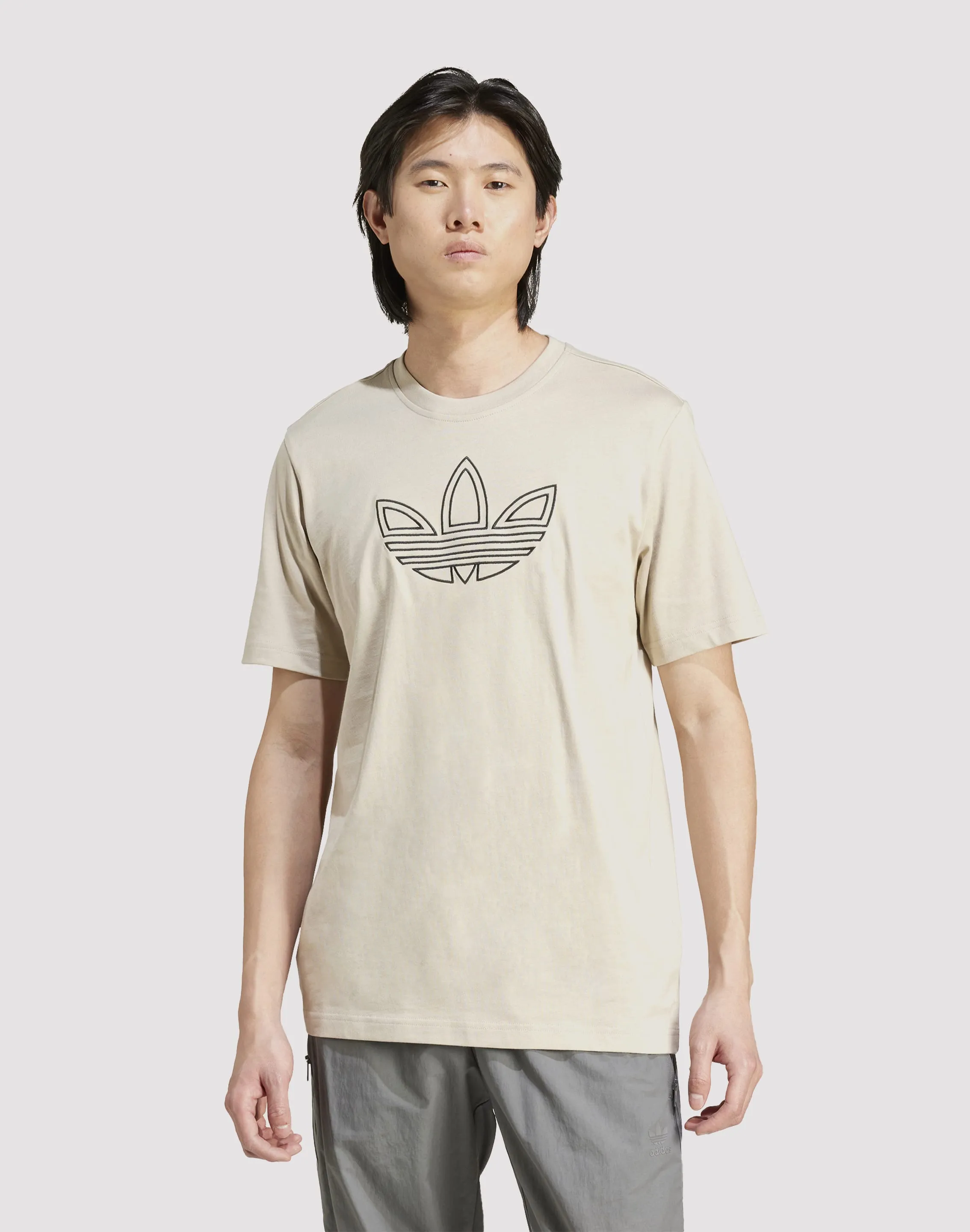 Adidas Outlined Trefoil Tee AntimicrobialTreatment Eco Core