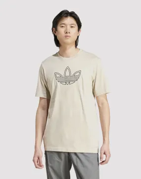 Adidas Outlined Trefoil Tee AntimicrobialTreatment Eco Core