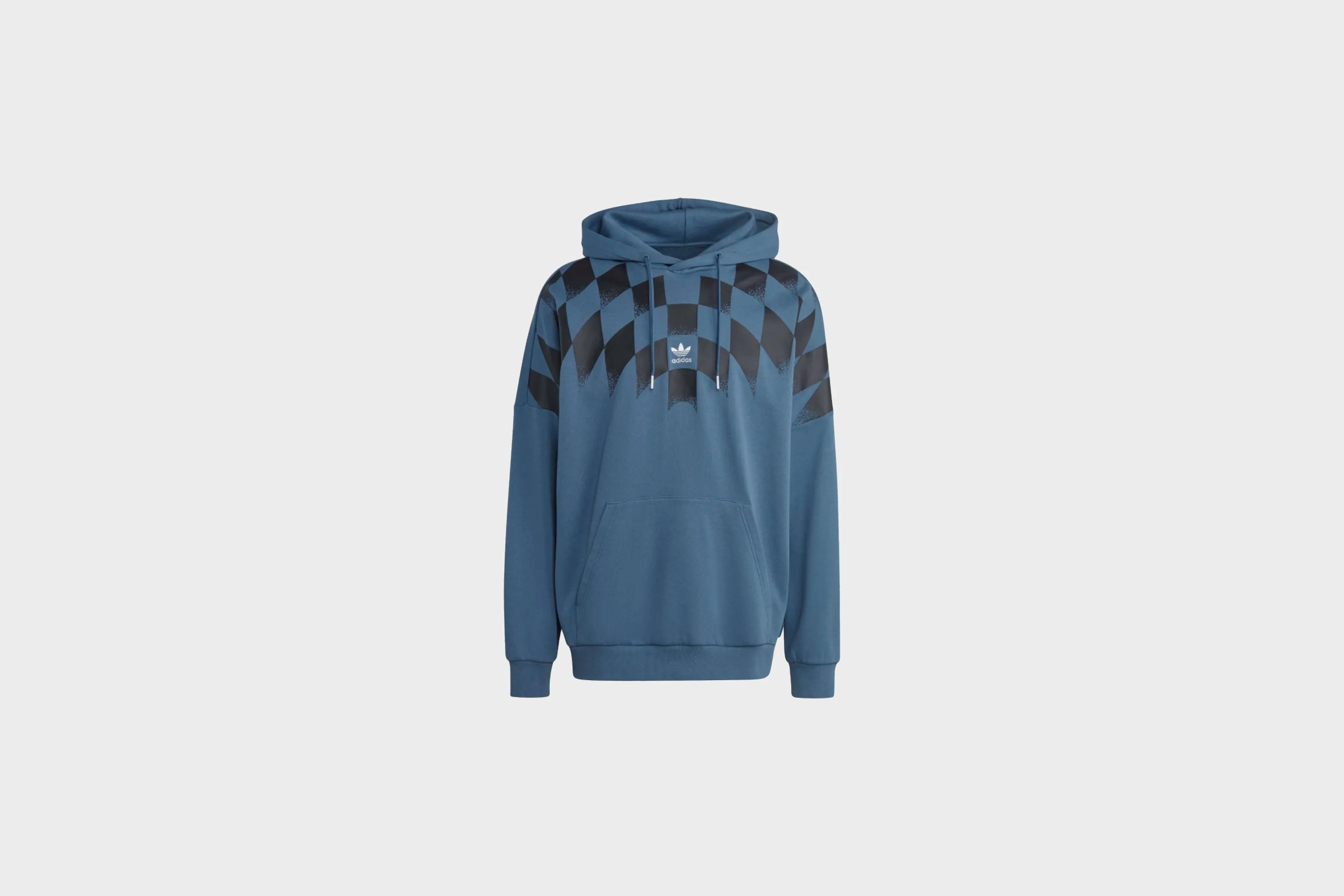 Adidas Rekive Graphic Hoodie (Wonder Steel) Stretch Fabric