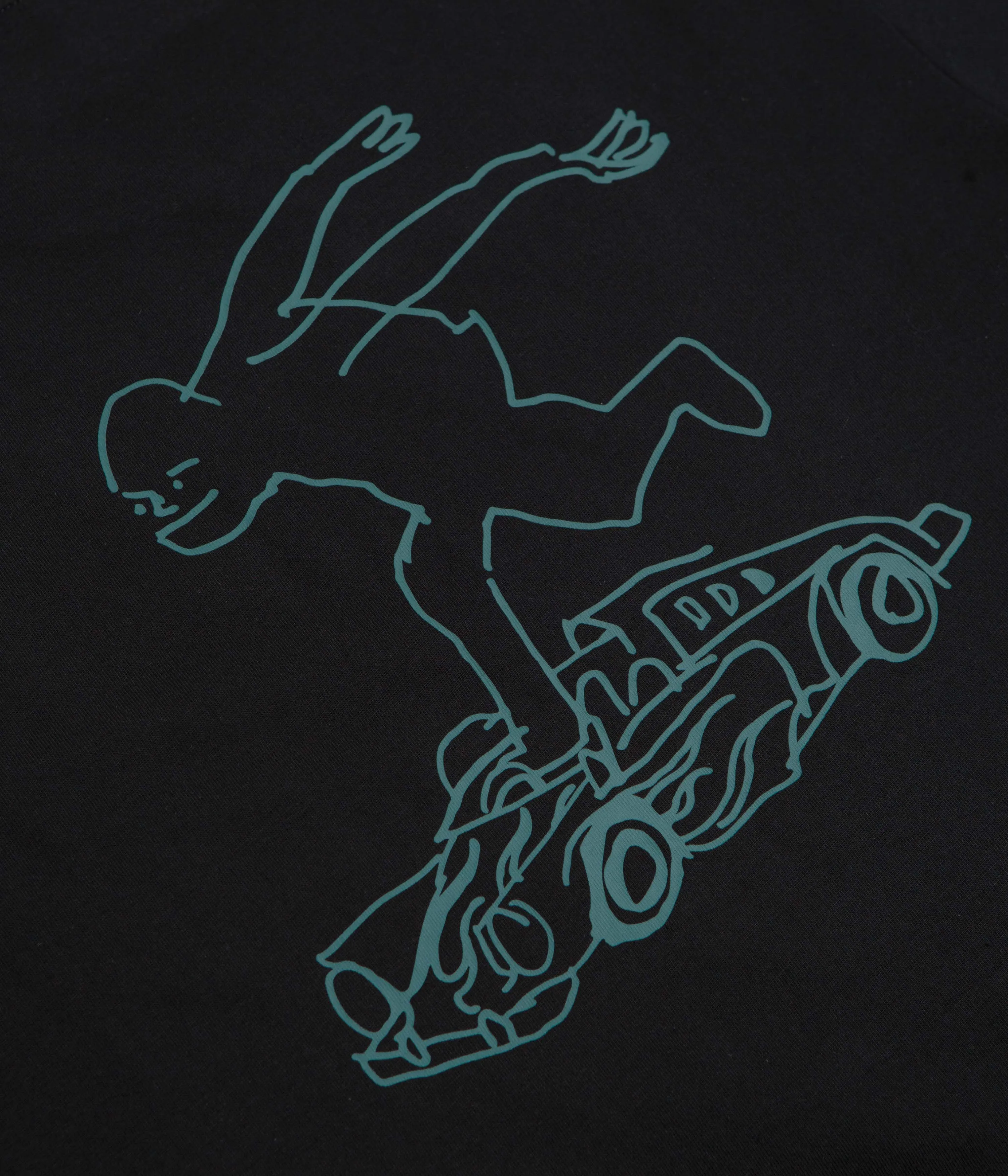 Adidas Shmoofoil Gonz Speedy T-Shirt - Black / Preloved Teal beach venue Office