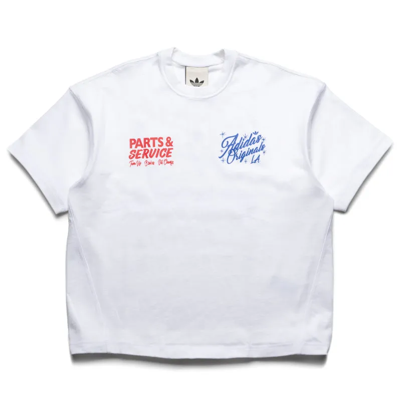 Anti-bacterial Abstract prints Adidas Wilshire Tee - White