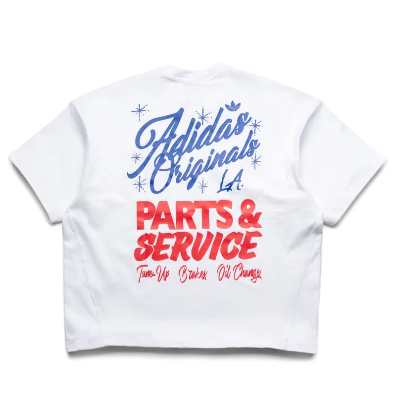 Adidas Wilshire Tee - White Flatlock Seam Technique