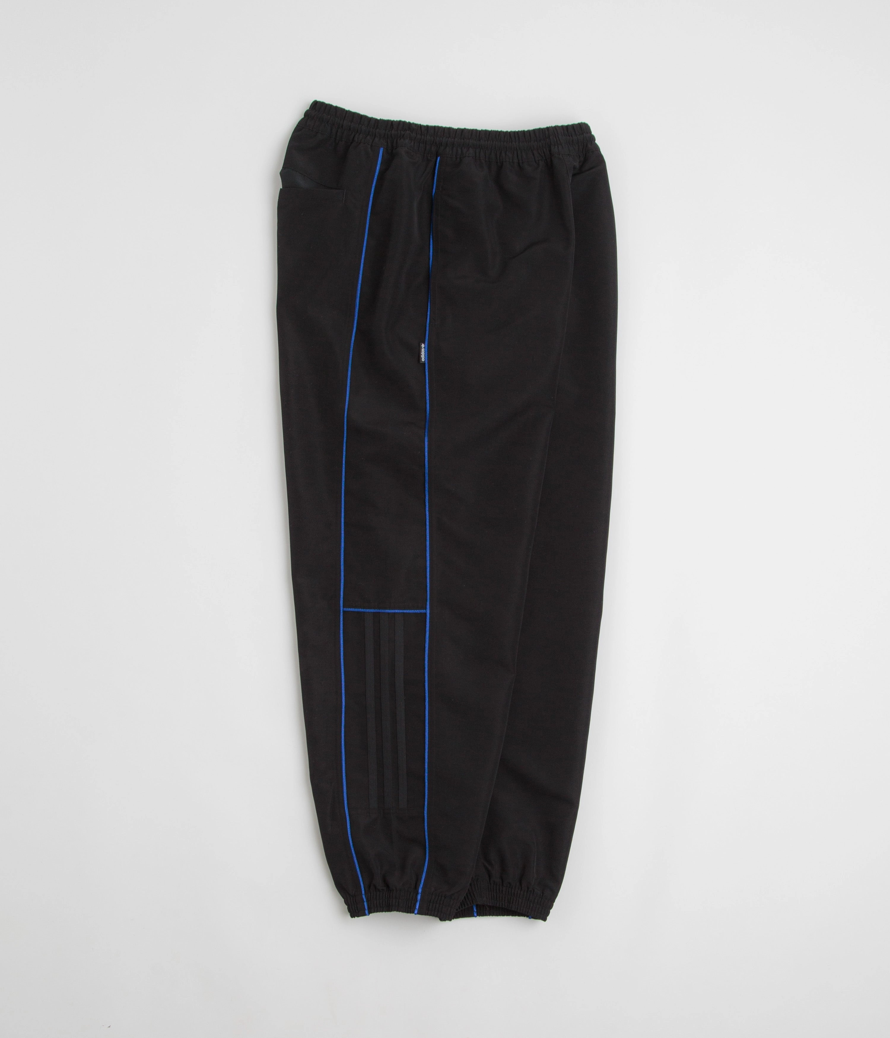 Adidas Gazelle Premiere Track Pants - Black / White / Team Royal Blue Elastic Cuff
