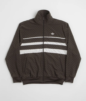 Adidas Monogram Track Jacket - Dark Brown suitable for extreme sports