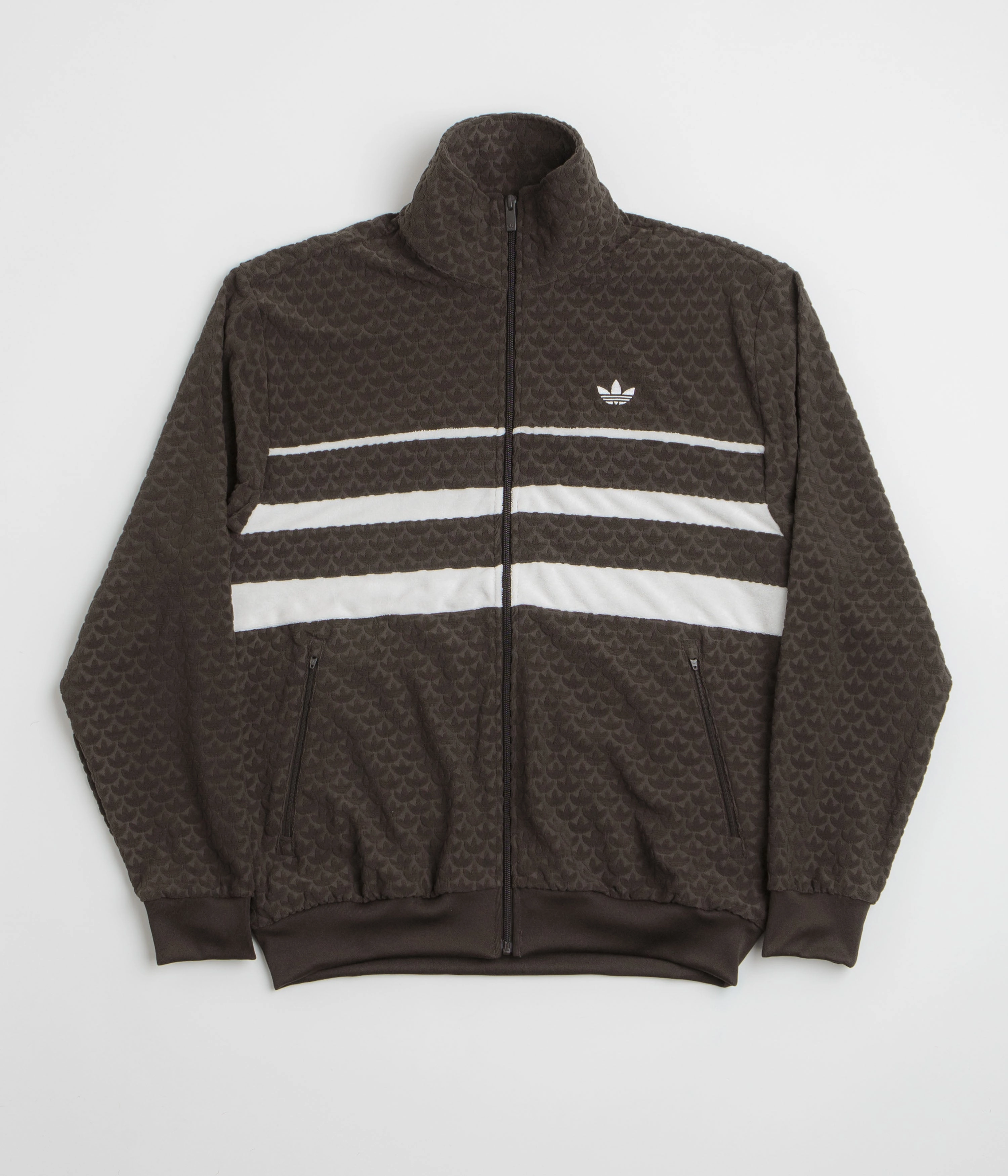 Adidas Monogram Track Jacket - Dark Brown suitable for extreme sports