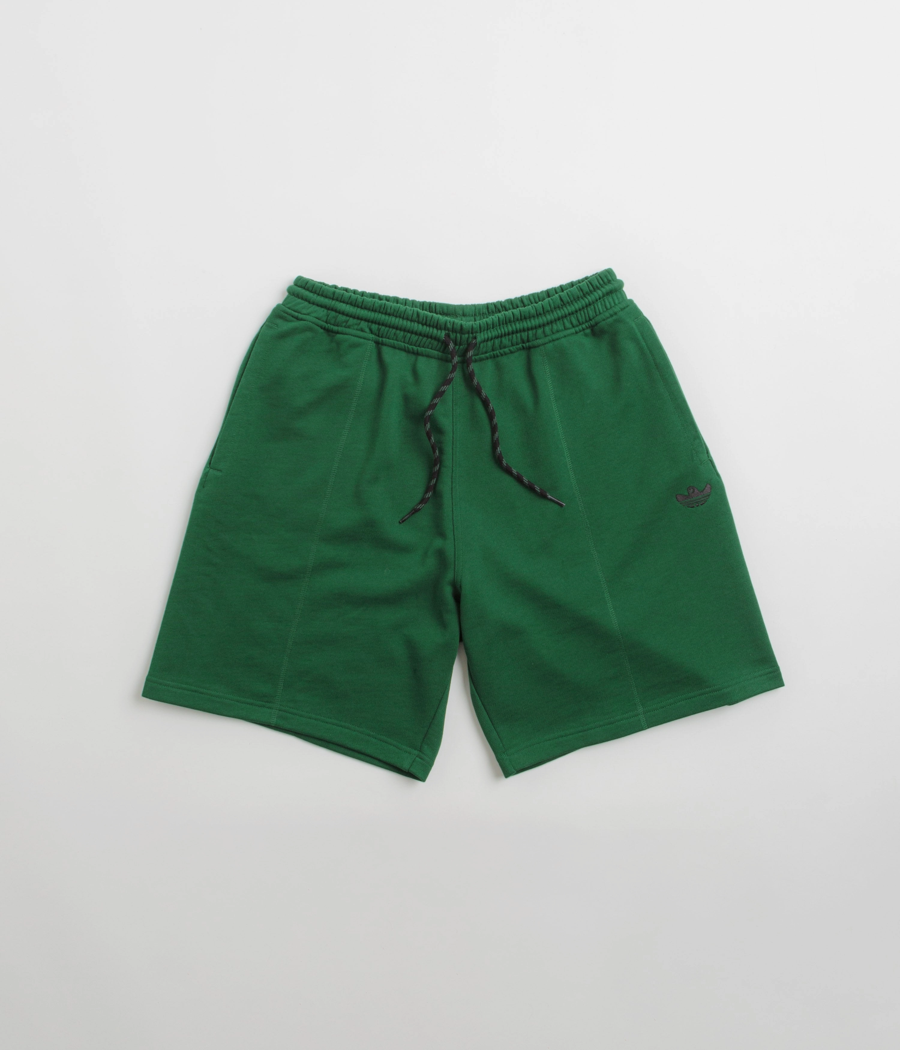 yoga clothing Adidas Shmoofoil Featherweight Shorts - Dark Green / Black
