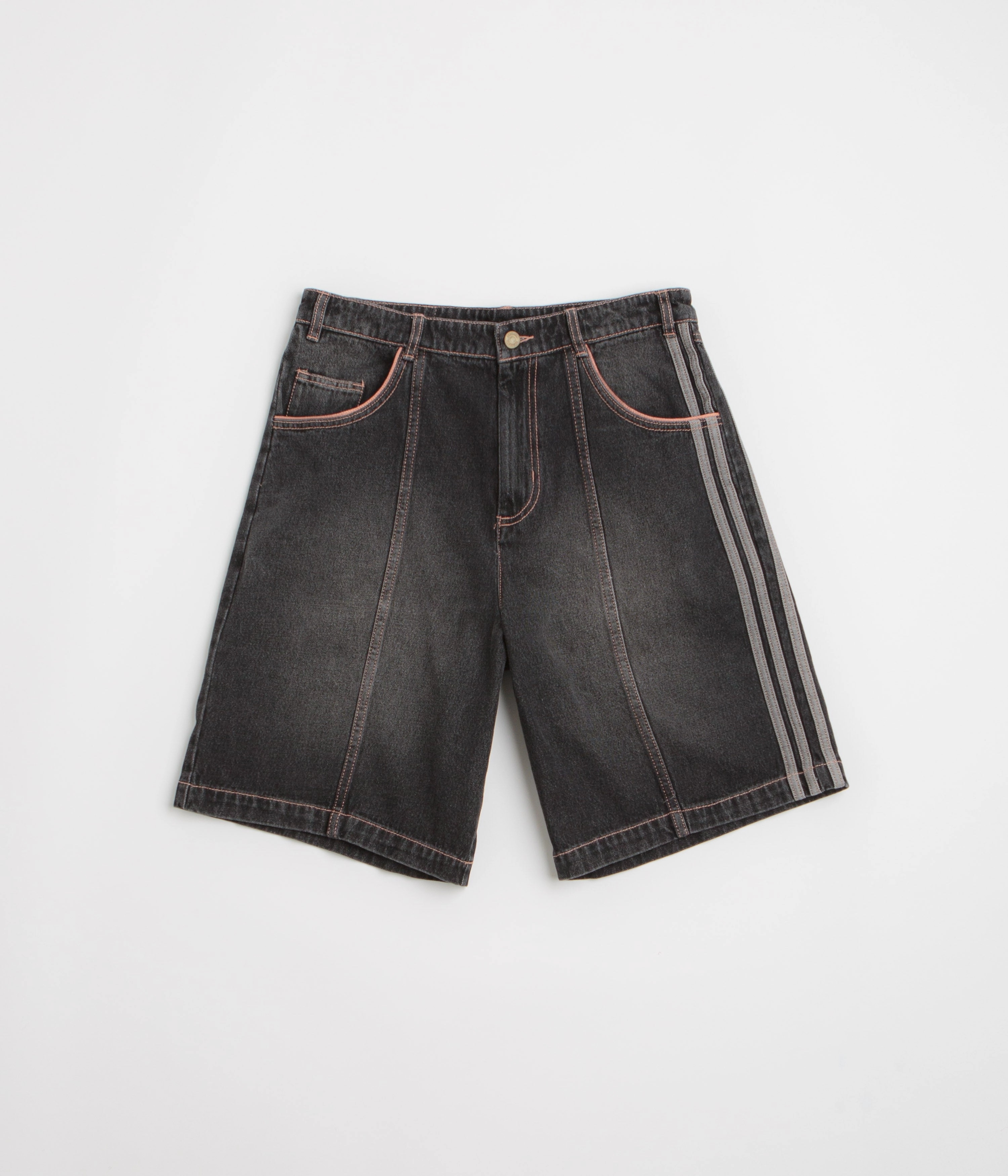 Stretchable Adidas Tyshawn Denim Shorts - Black