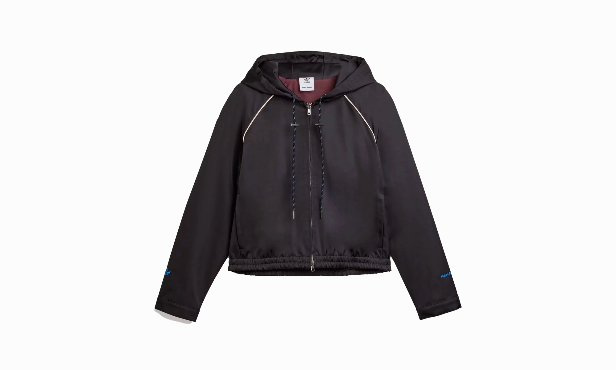 FlexFitTechnology Reflective accents Adidas X Wales Bonner Satin Track Top "Black"