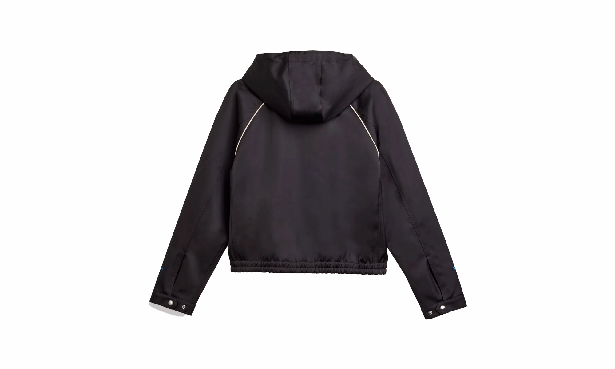 Adidas X Wales Bonner Satin Track Top "Black" Swim Easy HiddenZipperClosure