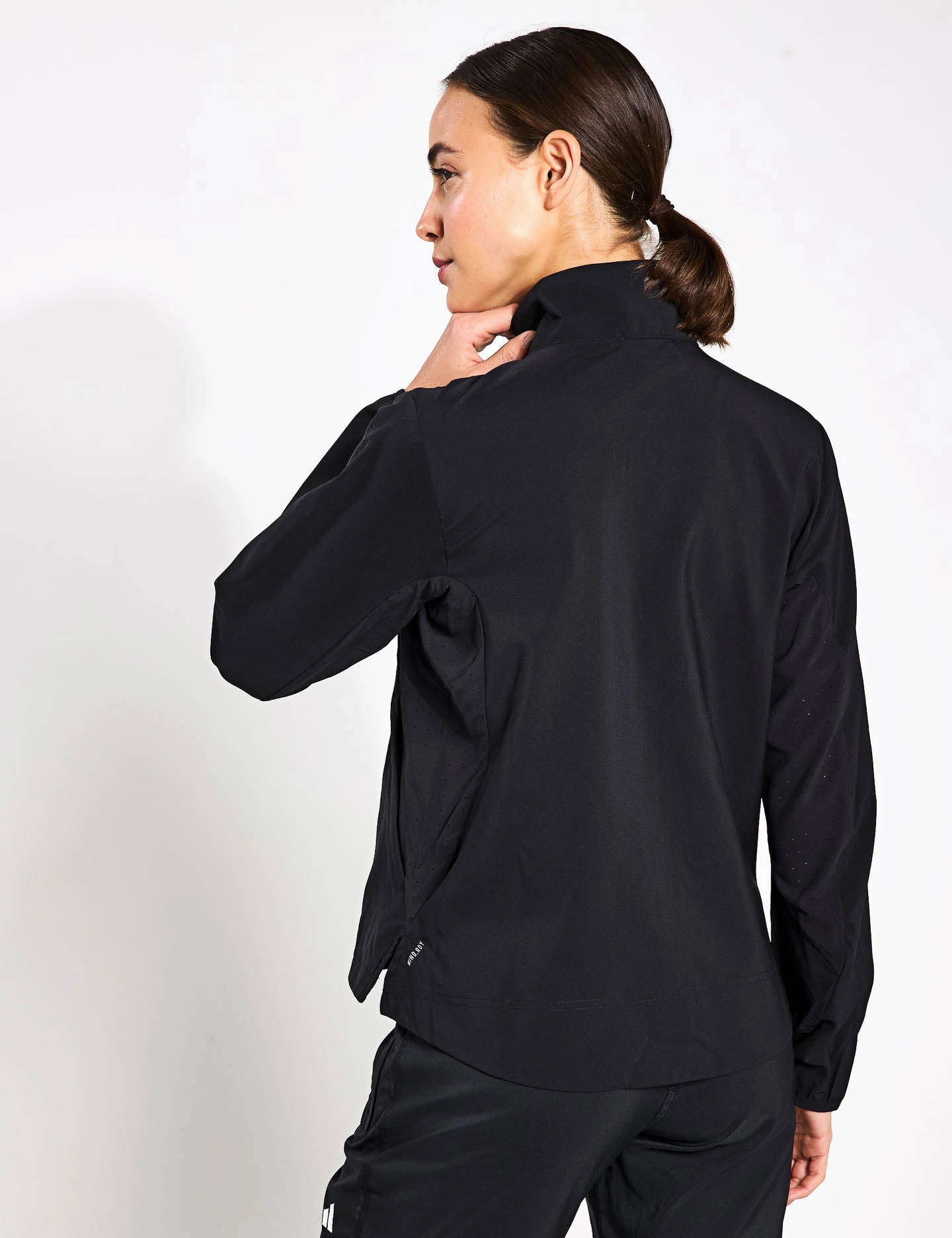 Adizero Essentials Running Jacket - Black Waterproof Coating Compression Resistant Insulation