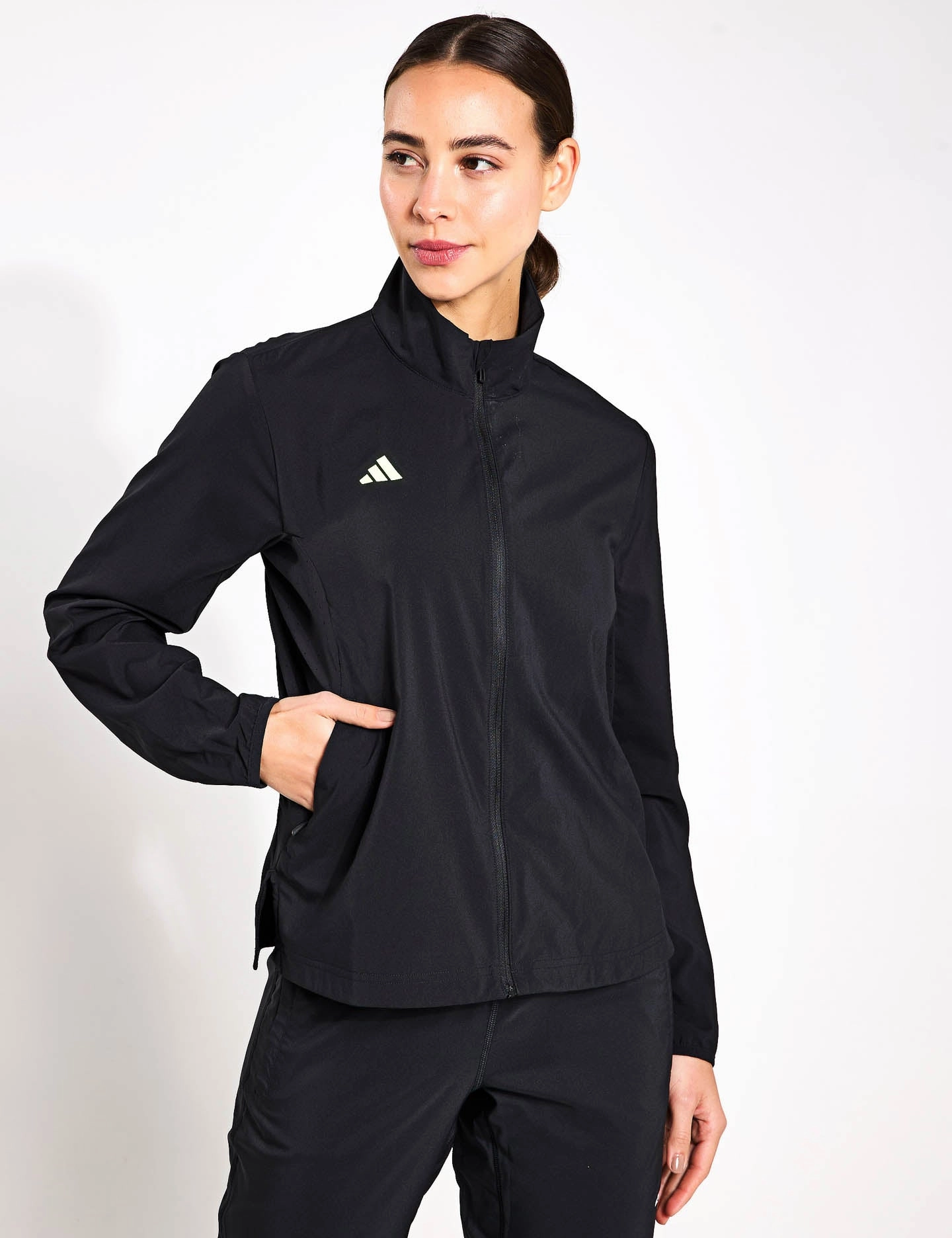Adizero Essentials Running Jacket - Black QuickDryFinish