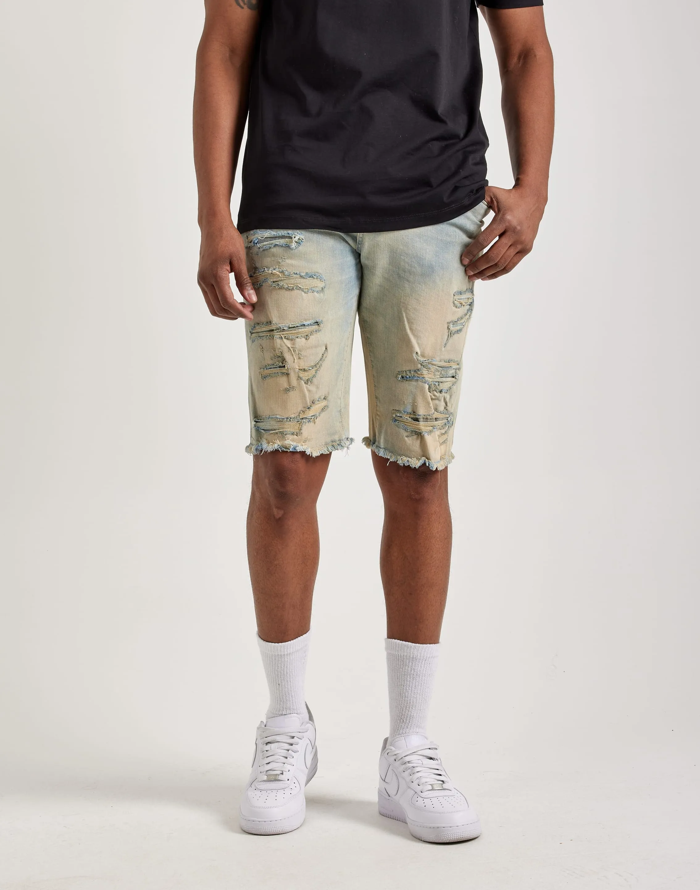 Jordan Craig Basic Denim Shorts AntiPilling Fabric