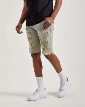 Jordan Craig Basic Denim Shorts Spark Glow Street Light