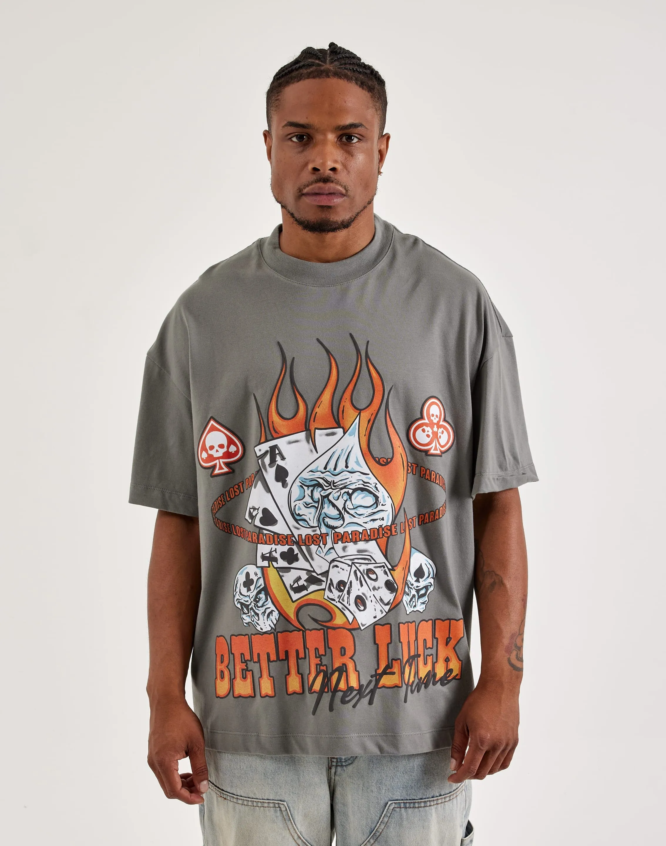 Paradise Lost Better Luck Tee Clear Glow Gloss Fit