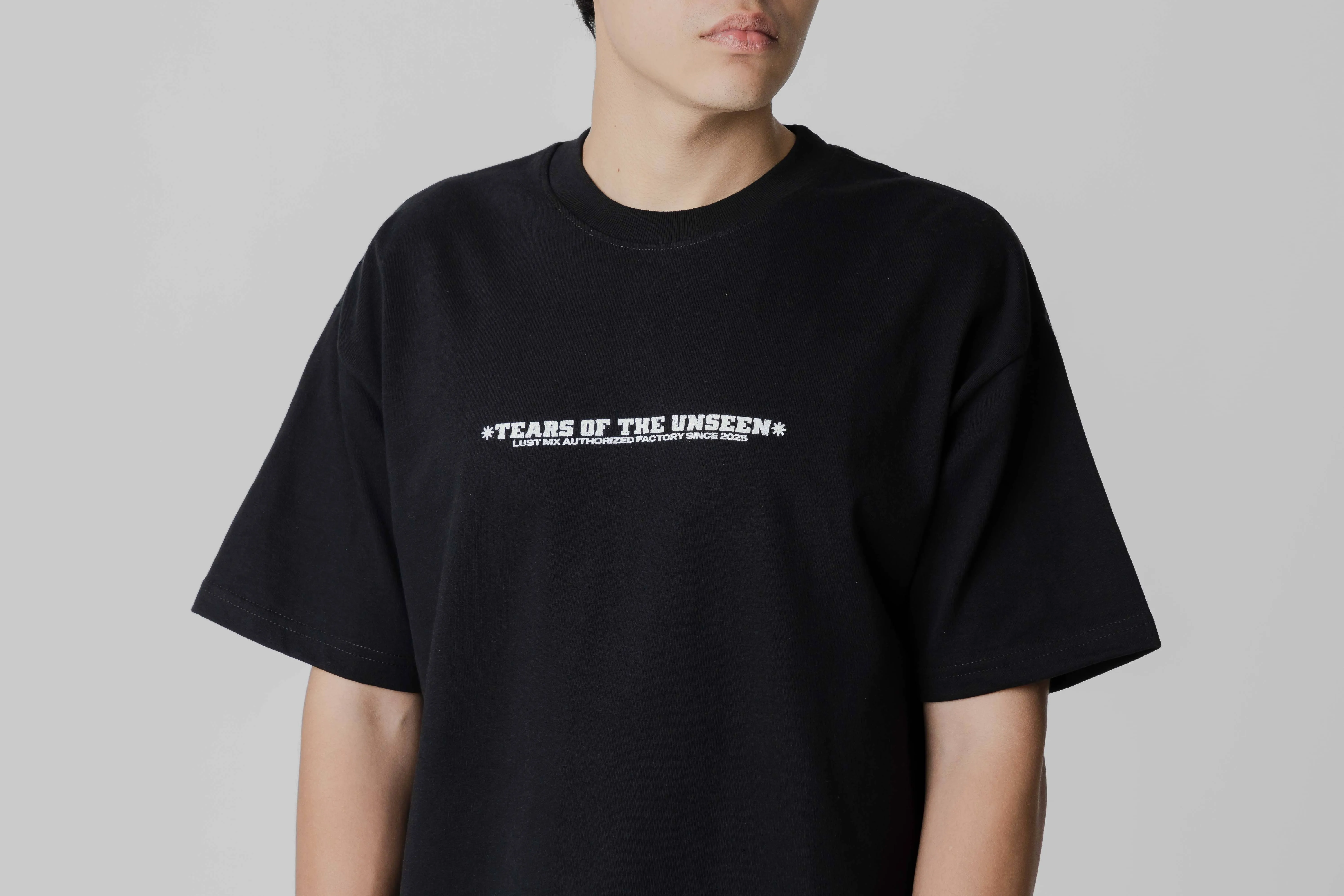 Lust Brand Tears Of The Unseen 1 Tee Recycled Fiber Blend Quick Dry Feature