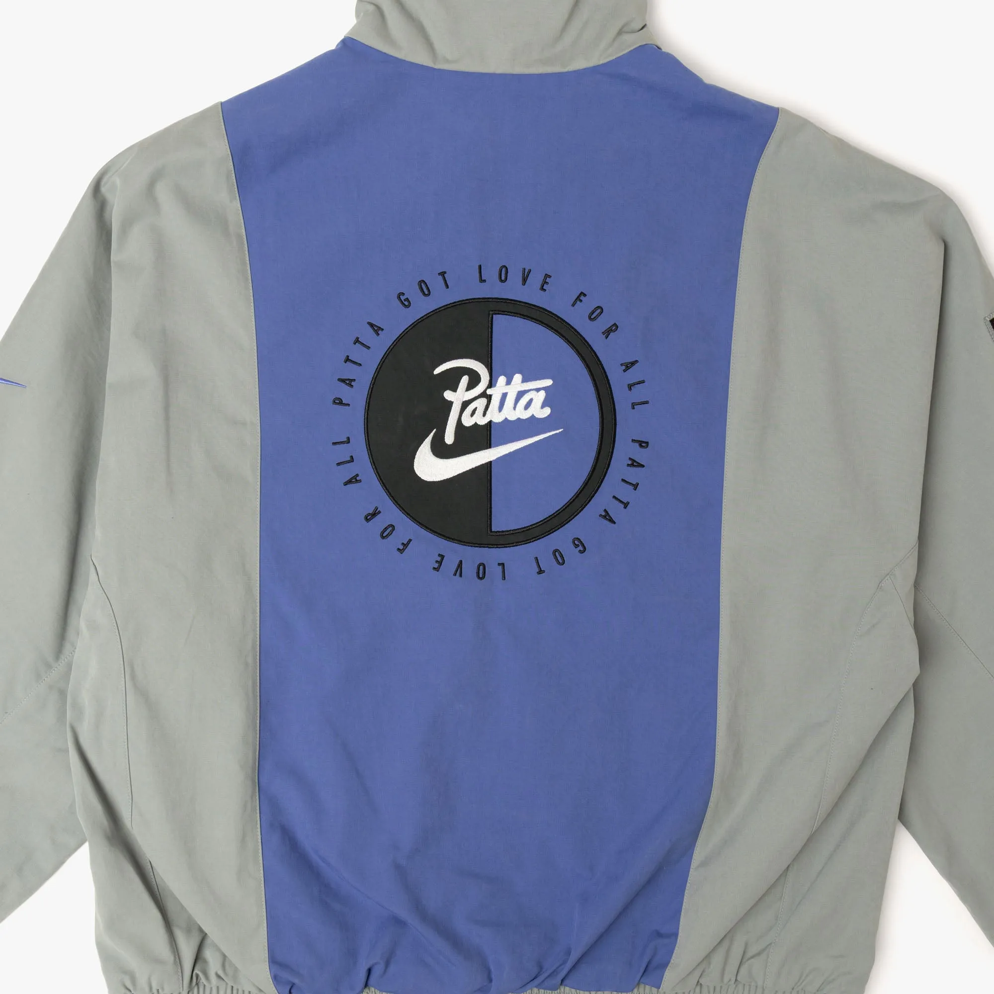 AntiStaticCoating Breezy Layer Option Nike x Patta Track Jacket Particle Grey / Sapphire