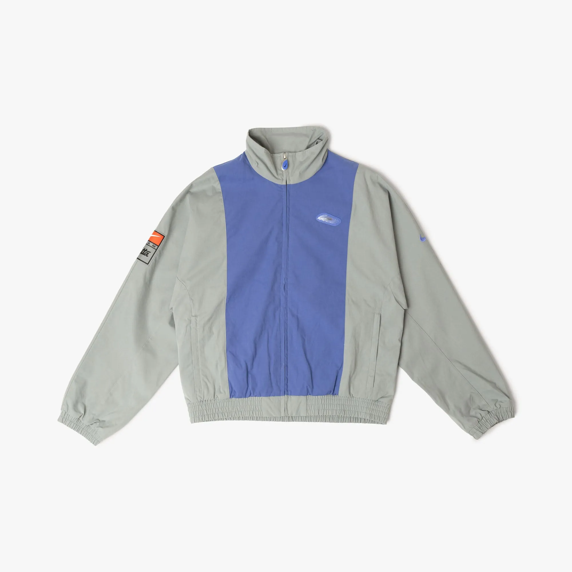 Nike x Patta Track Jacket Particle Grey / Sapphire Collapsible Packable Style