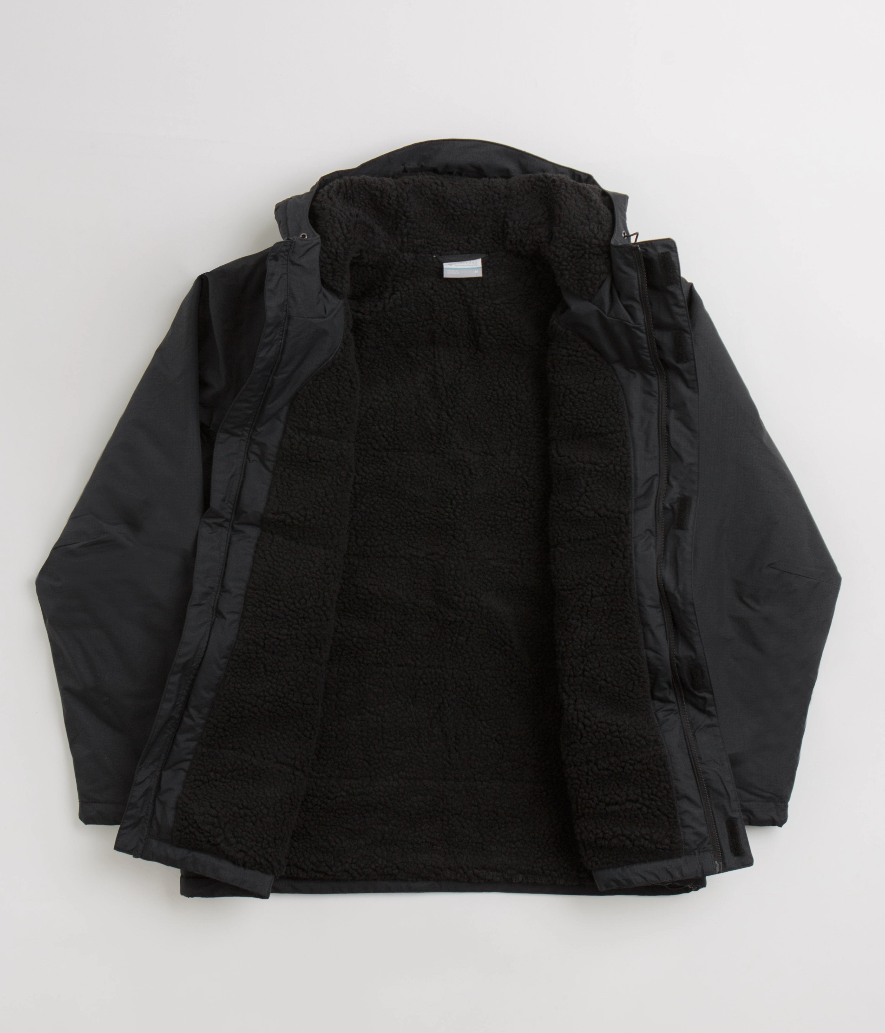 DualZipper Columbia Landroamer Sherpa Lined Jacket - Black