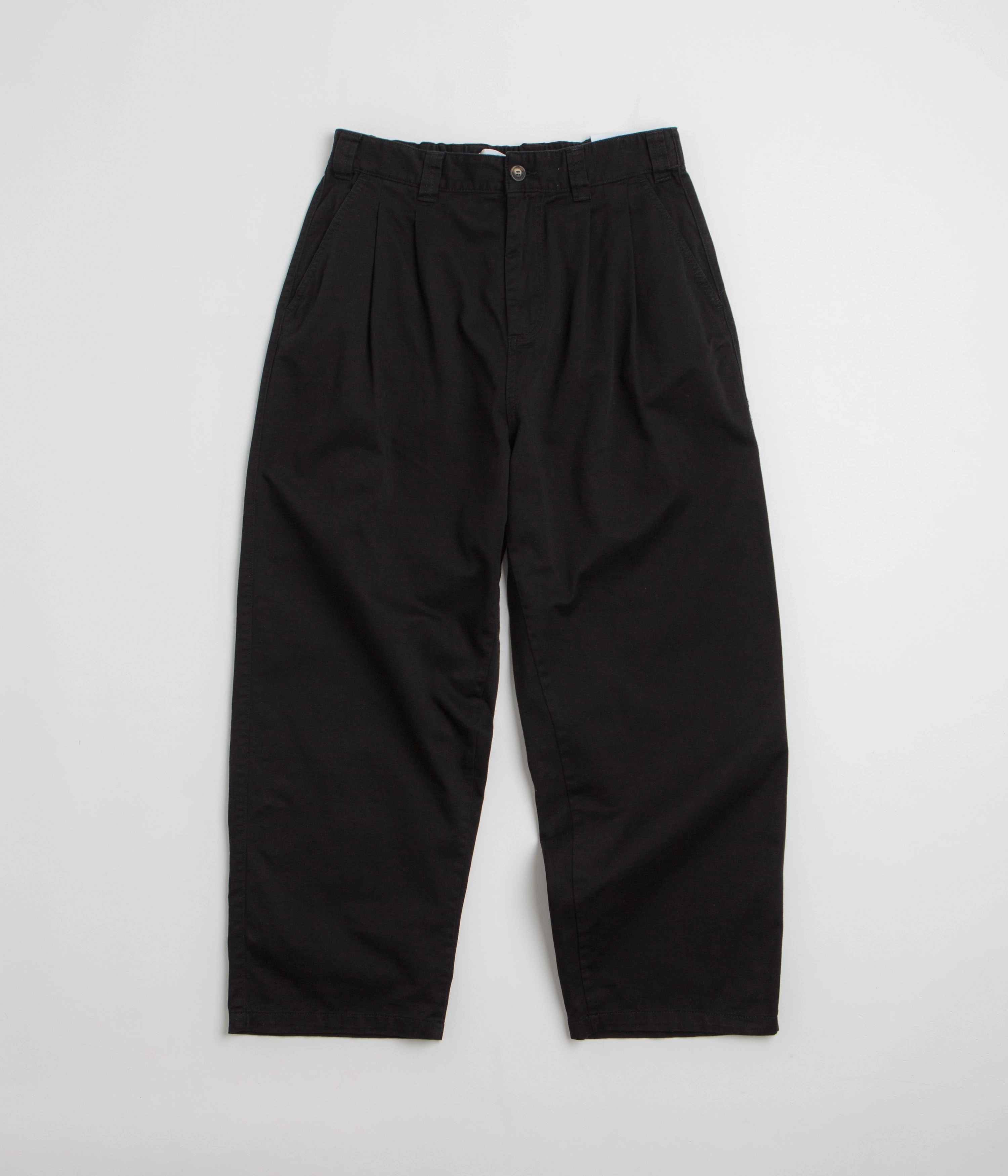 Polar Railway Chinos - Black Petite Fit Rubberized Hem