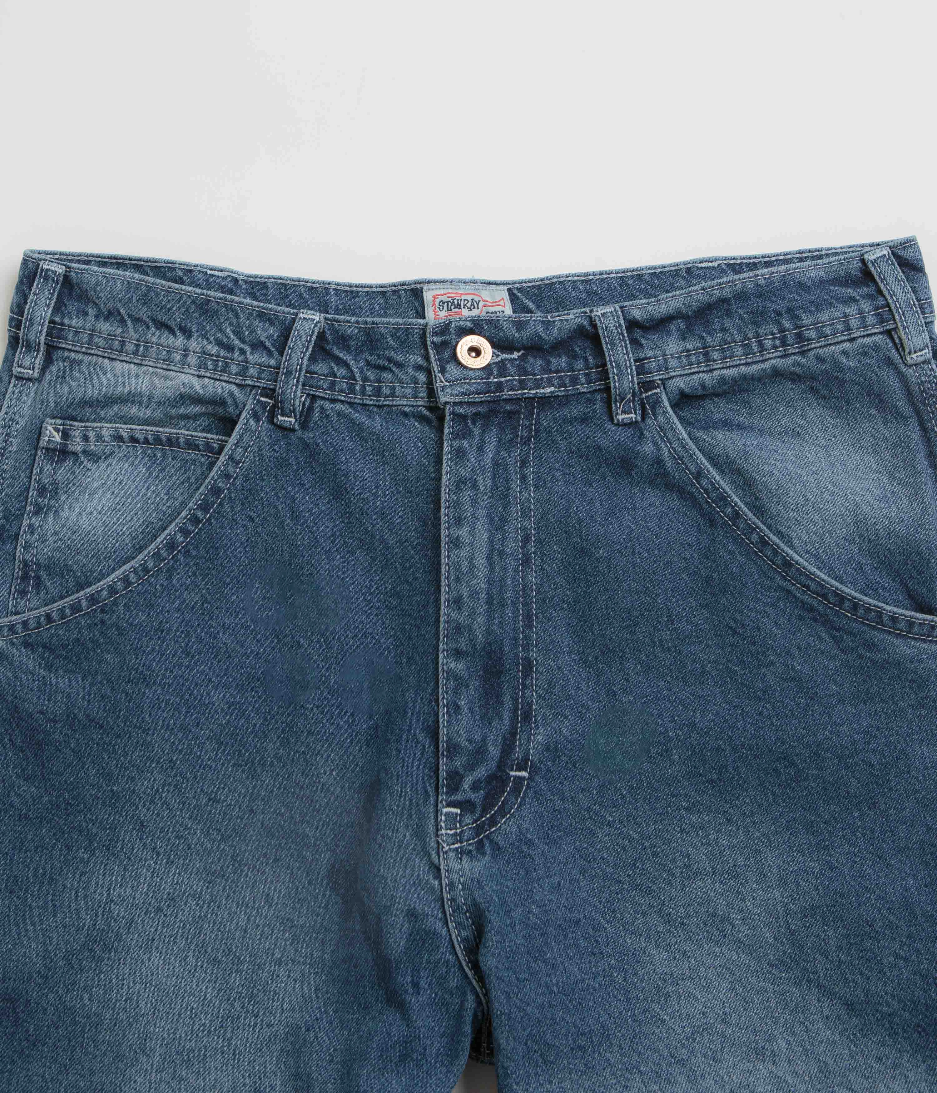 Stan Ray OG Painter Pants - 70's Stone Denim Bold Design HiddenDrawcord
