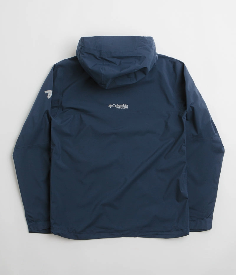 Columbia Ampli-Dry II Shell Jacket - Collegiate Navy Conquer Ergonomic Paneling