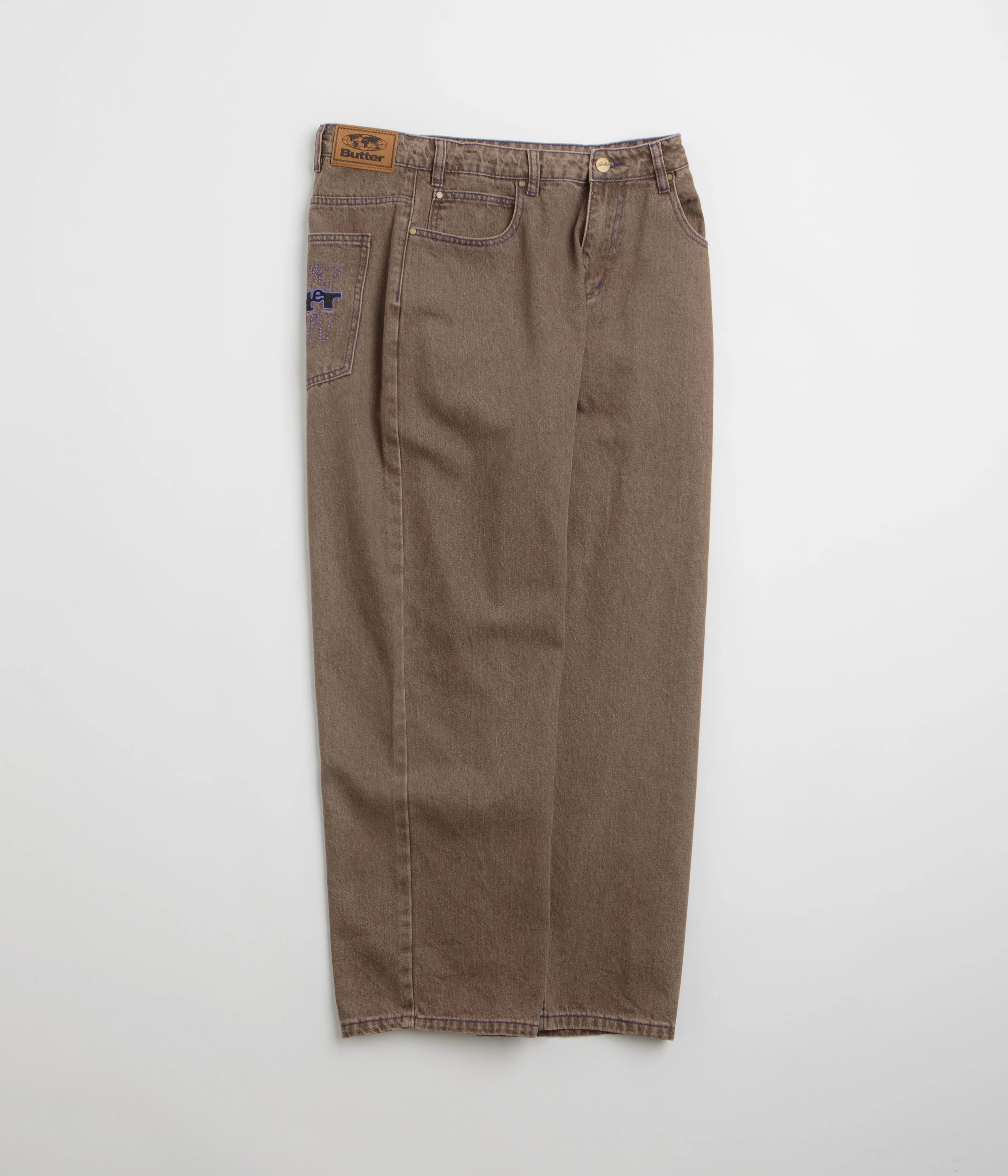 Butter Goods Warped Jeans - Washed Brown Perfect Stretch