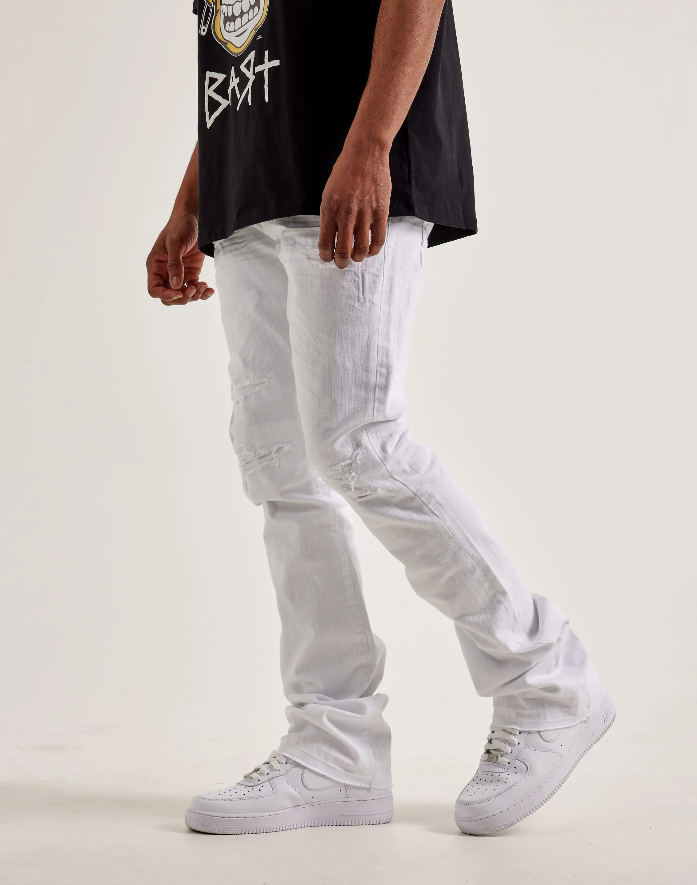 Jordan Craig Stacked Denim Jeans Breathable mesh