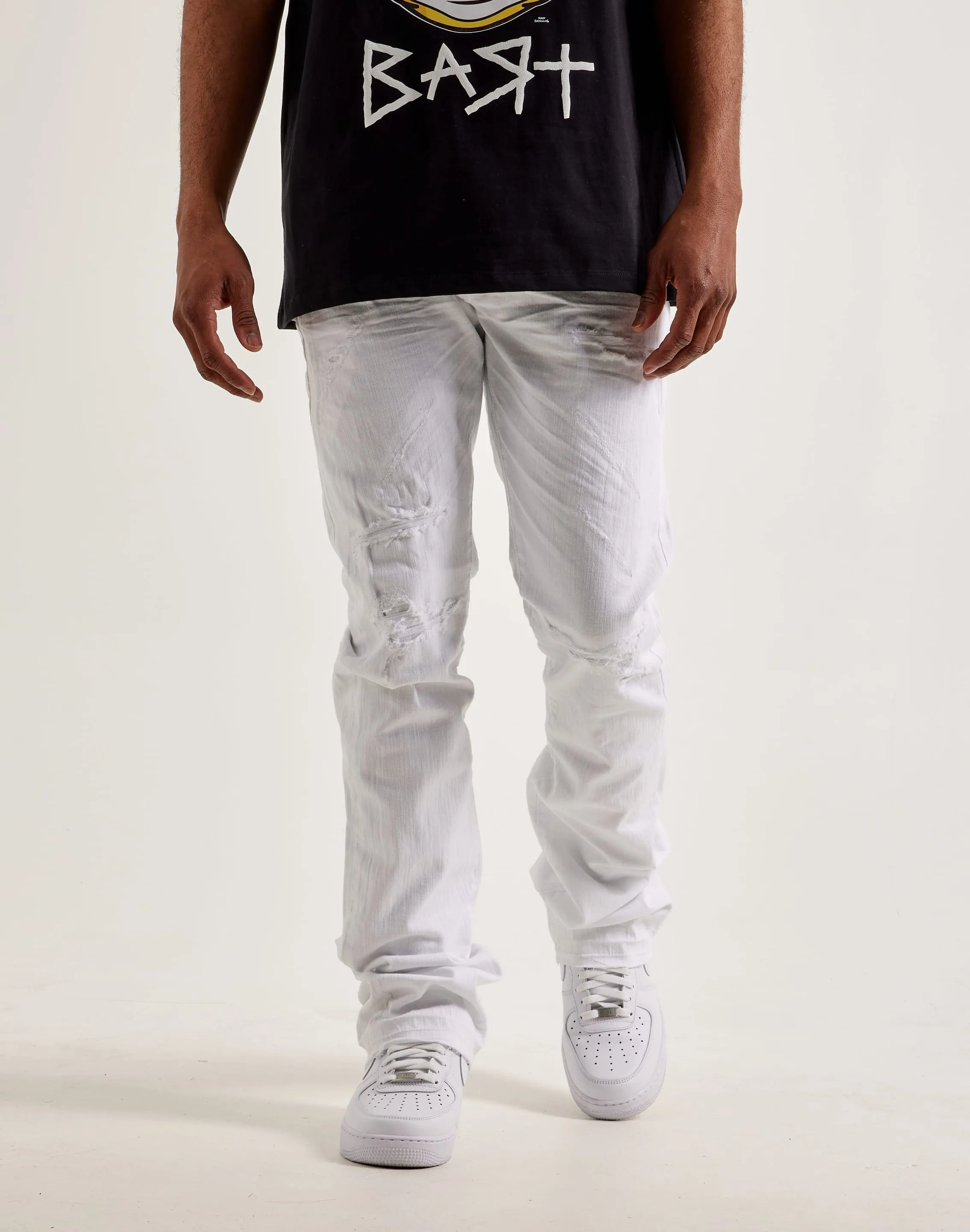 Fairy Mood WrinkleResistant Finish Jordan Craig Stacked Denim Jeans