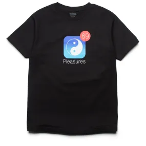 Pleasures Notify Tee - Black cricket event