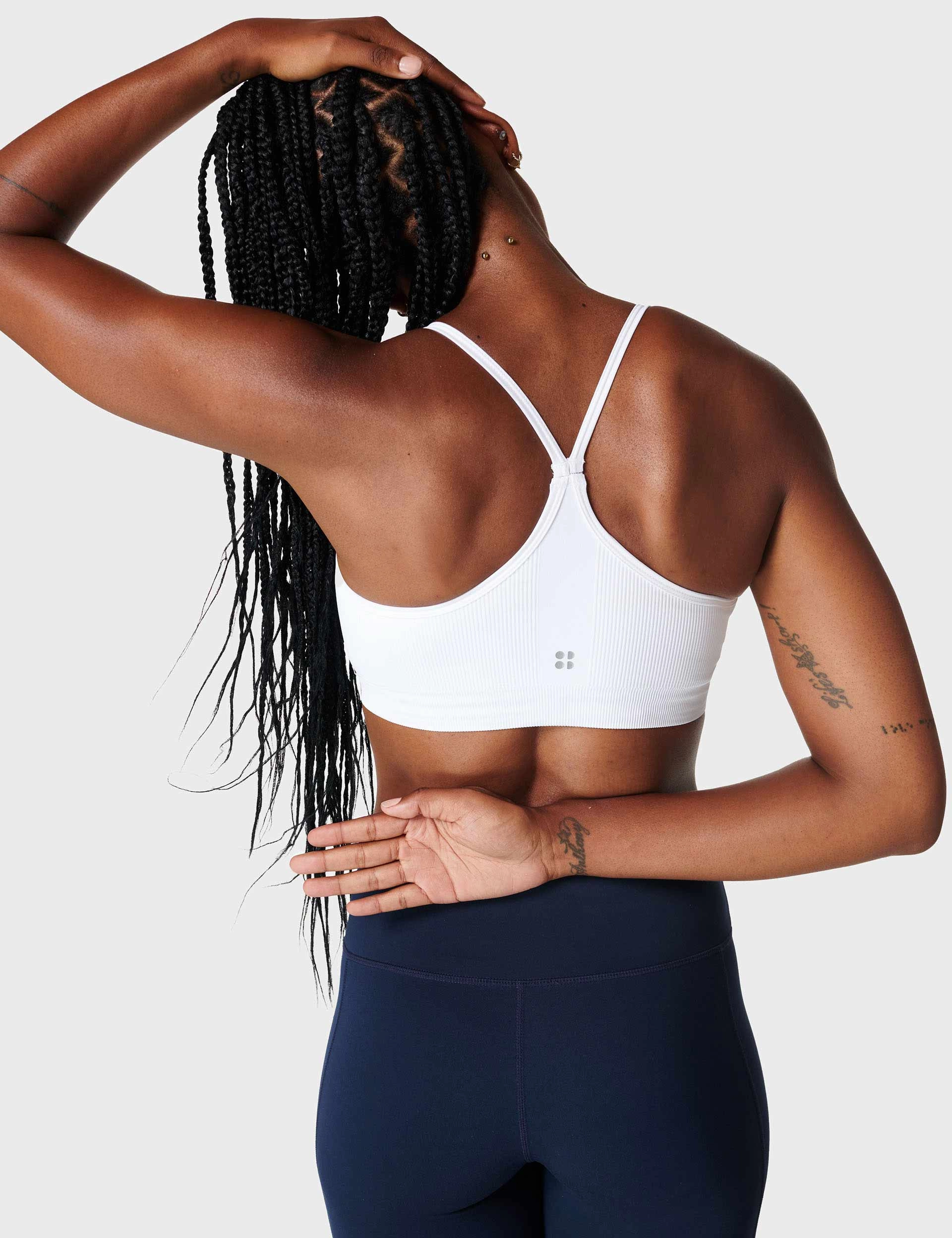 Spirit Restored Yoga Bra - White Soft Closure