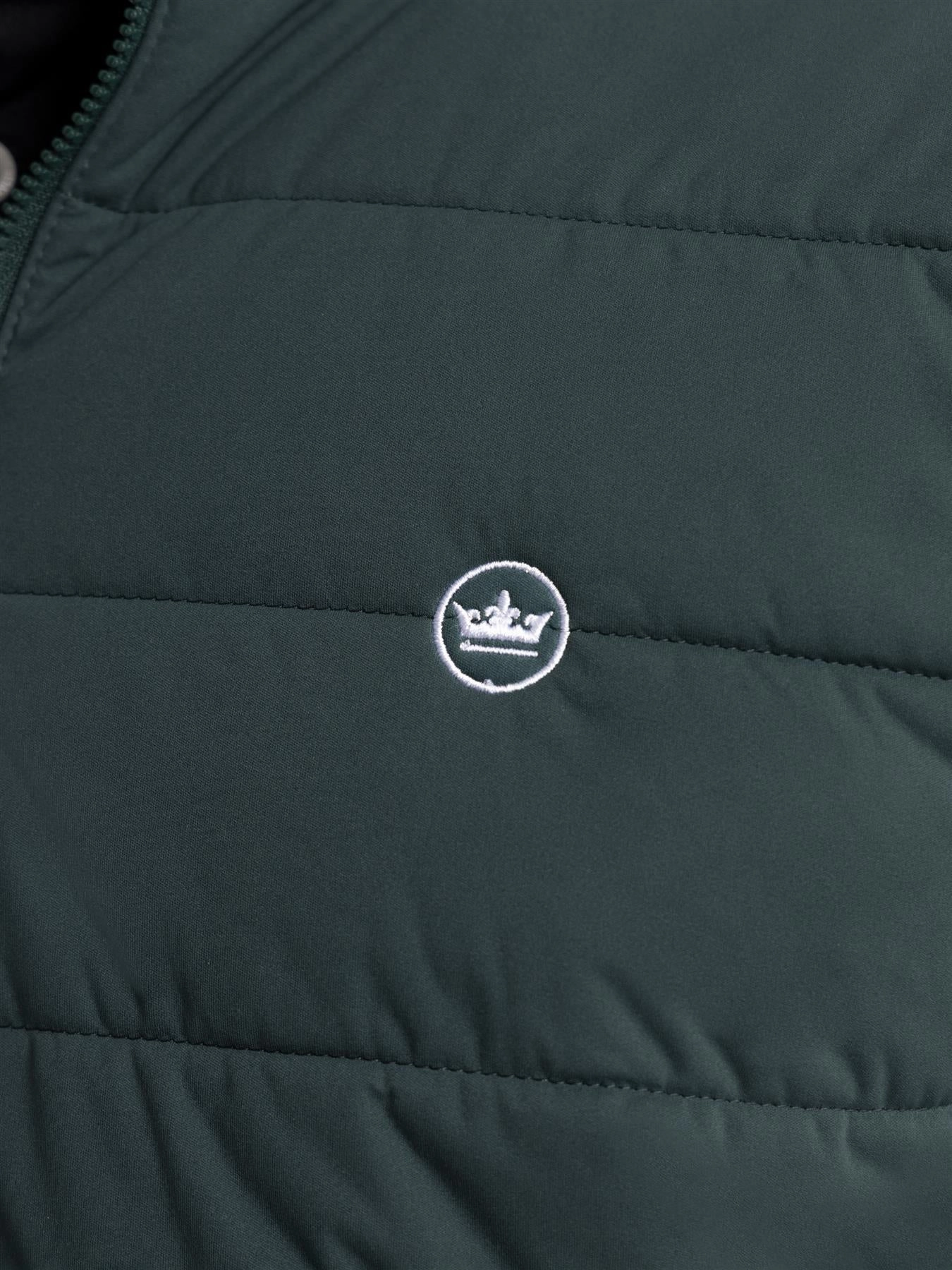Weld Hybrid Half Zip Jacket Nordic Pine DoubleReinforced Zipper Low Profile