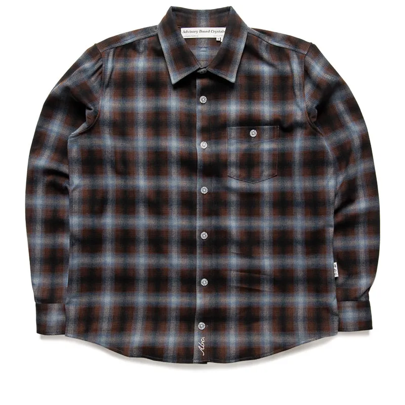 Functional Wear Advisory Board Crystals Flannel Plaid Shirt - Blue