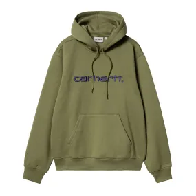 Bohemian style Carhartt WIP Hooded Carhartt Sweat - Capulet / Aura