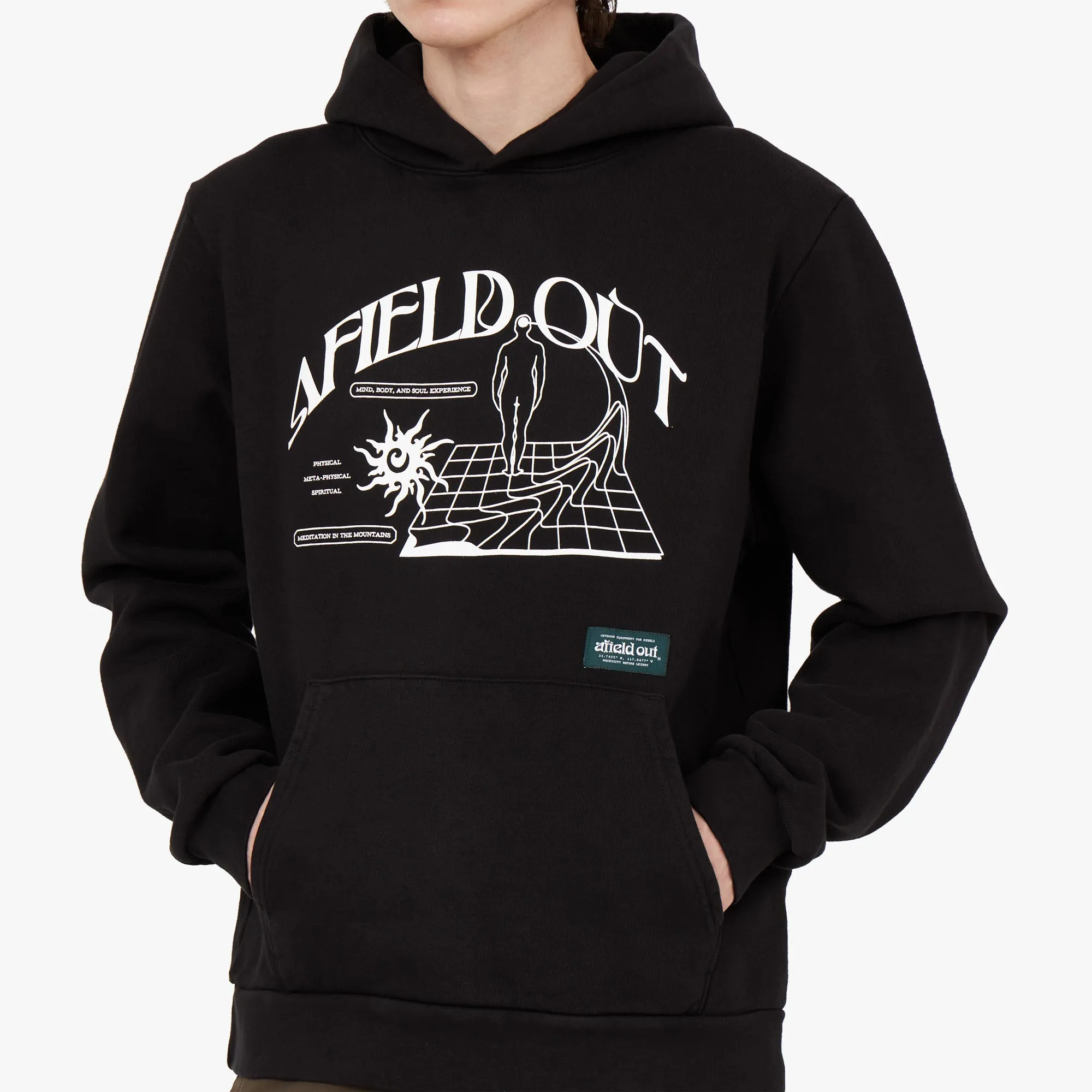 Fresh Minimal Afield Out Retreat Pullover Hoodie / Black